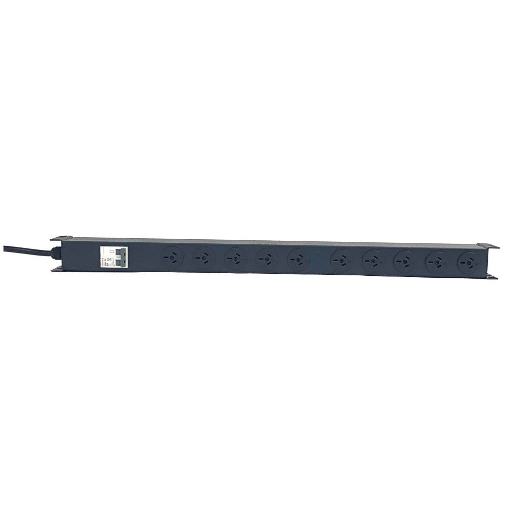 PowerShield RPR-10V15MCB Vertical PDU with 16A Aus Input plug, 10 x ANZ 10Amp outlets, provides reliable power distribution for vertical installations - Image 1