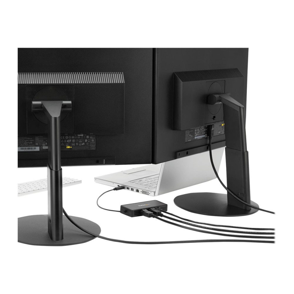 StarTech USBA2DPGB USB 3.0 MINI 4K DOCK, DUAL DISPLAY, DP(2), RJ45, USB POWERED, 3YR - Image 3