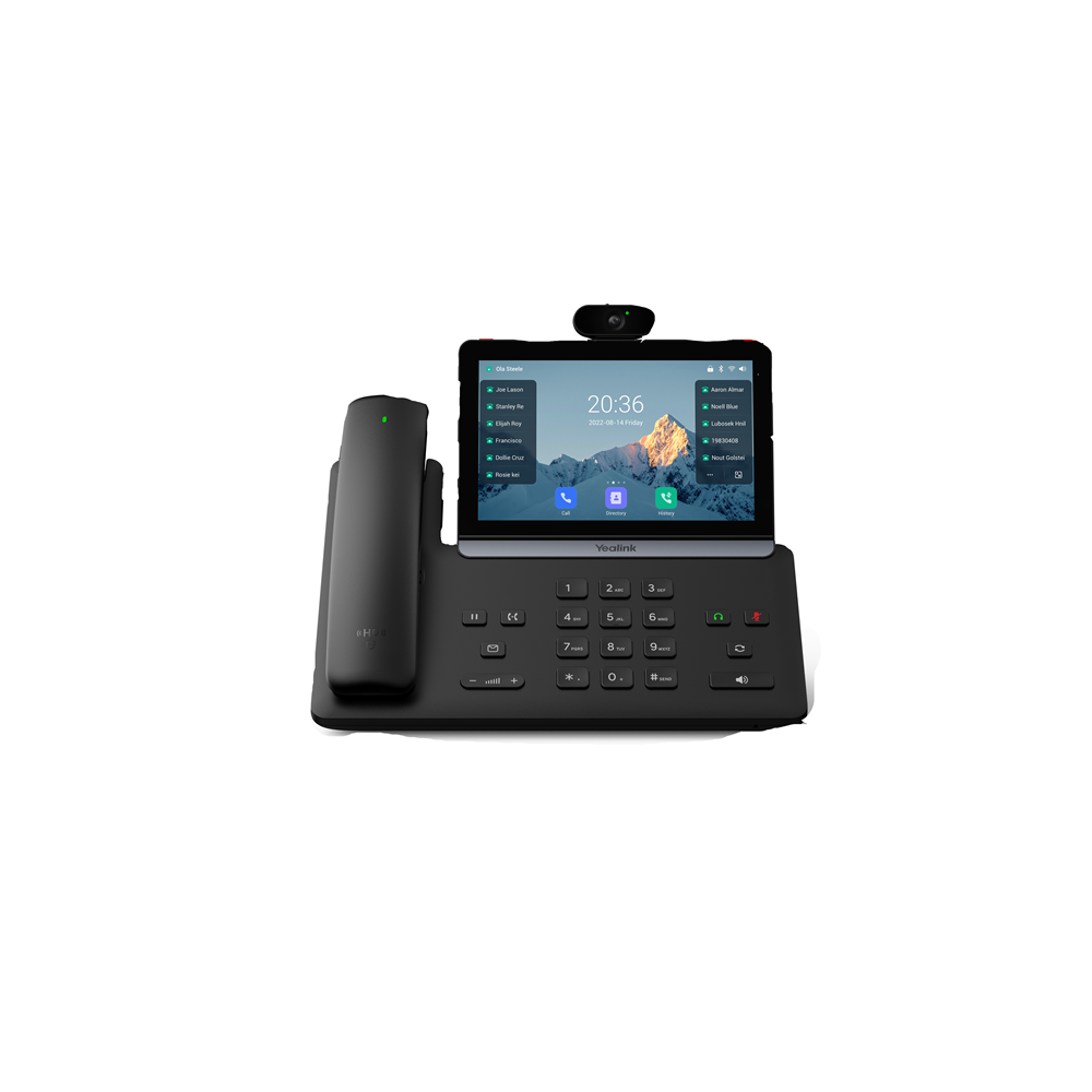 Yealink SIP-T88V-PRO SIP-T88V Pro IP Phone, 7' Touchscreen, Android 13, HD Voice, Bluetooth Handset, Wi-Fi 6, Dual USB, PoE, Video Ready - Image 1
