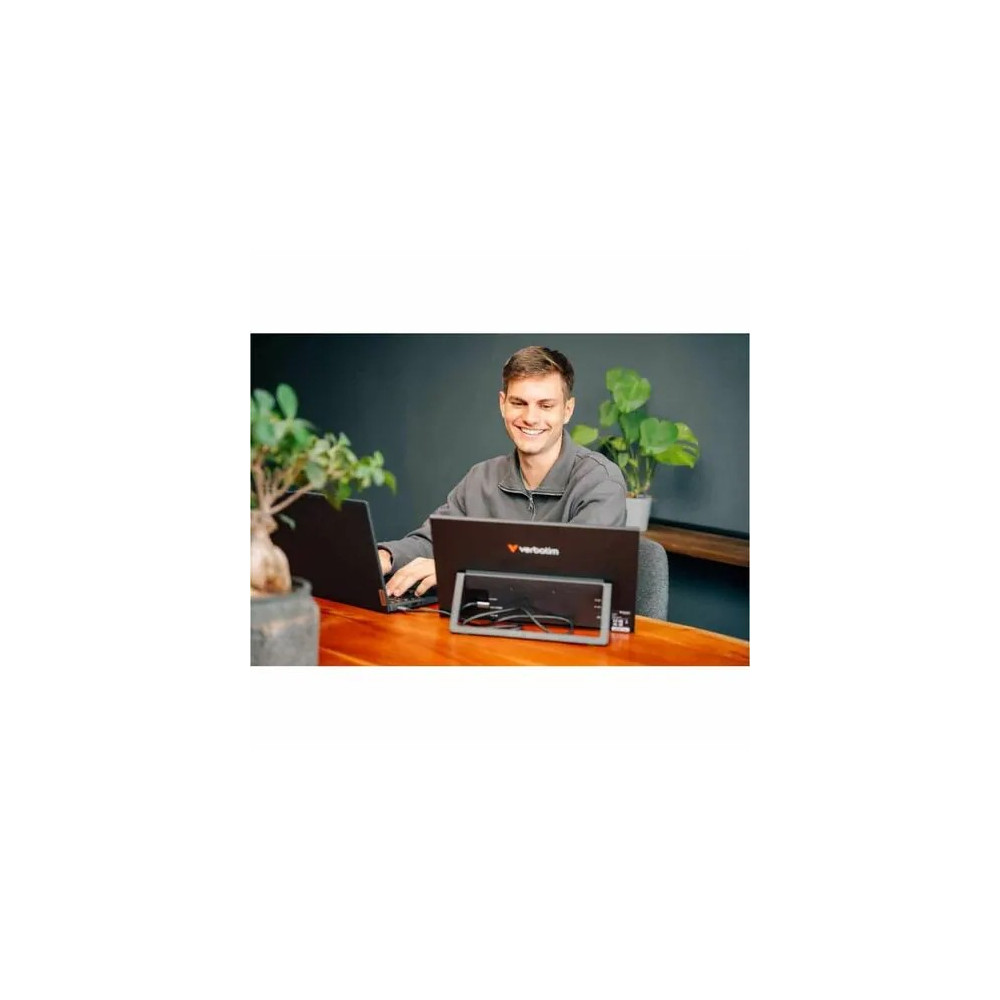 Verbatim 32405 LIGHT 14" Class LCD Touchscreen Monitor - 16:9 - 10 ms - 14" Viewable - Capacitive - 10 Point(s) Multi-touch Screen - 1920 x 1080 - Full HD - In-plane Switching (IPS) Technology - 250 cd/m² - Speakers - HDMI - USB - USB Type-C