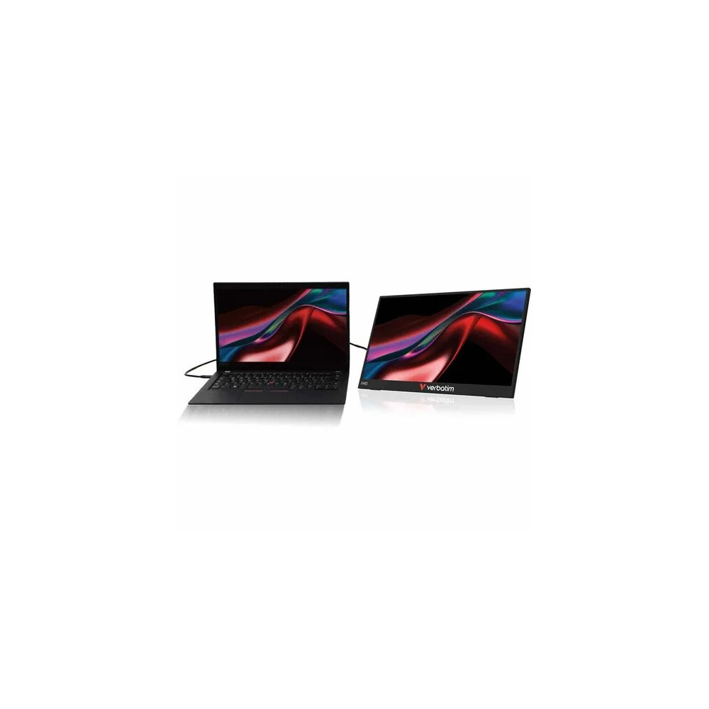 Verbatim 32405 LIGHT 14" Class LCD Touchscreen Monitor - 16:9 - 10 ms - 14" Viewable - Capacitive - 10 Point(s) Multi-touch Screen - 1920 x 1080 - Full HD - In-plane Switching (IPS) Technology - 250 cd/m² - Speakers - HDMI - USB - USB Type-C