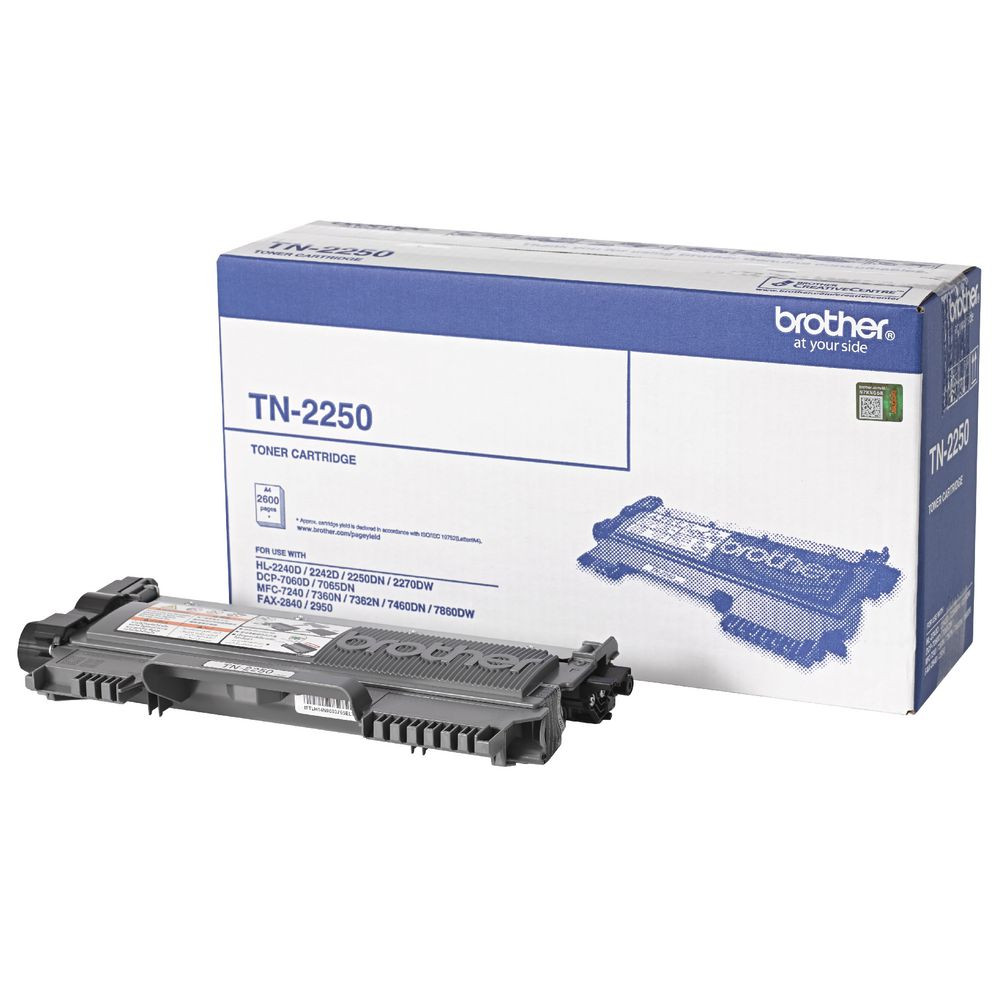 Brother TN-2250 Mono Laser- High Yield, HL-2240D/2242D/2250DN/2270DW, DCP-7060D/7065DN, MFC-7360N/7362N/7460DN/7860DW/7240, FAX-2950/2840 - 2600 p - Image 1