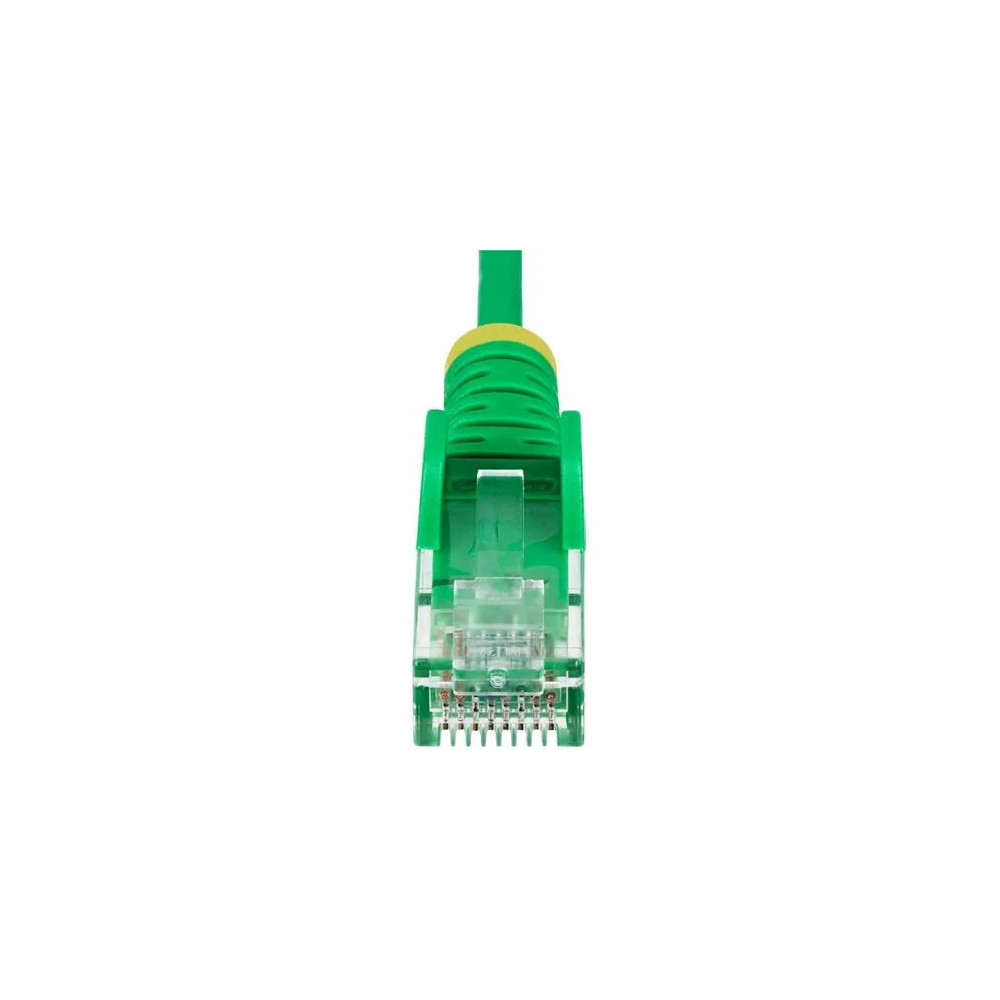 StarTech N6PAT5MGNS 5m Green Slim CAT6 Ethernet Cable, Snagless RJ45, UTP, LSZH, 28AWG Pure Bare Copper, Slim Network Patch Cord - Slim UTP Cat6 Cable supports 10Gbps and 100W PoE; Ideal for crowded installations; 36% slimmer for improved airfl - Image 11