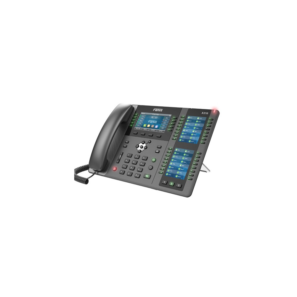 Fanvil X210 Enterprise IP Phone - 4.3' (Video) Colour Screen, 20 Lines, 106 x DSS Buttons, Dual Gigabit NIC, Bluetooth, *SBC Ready - Image 1