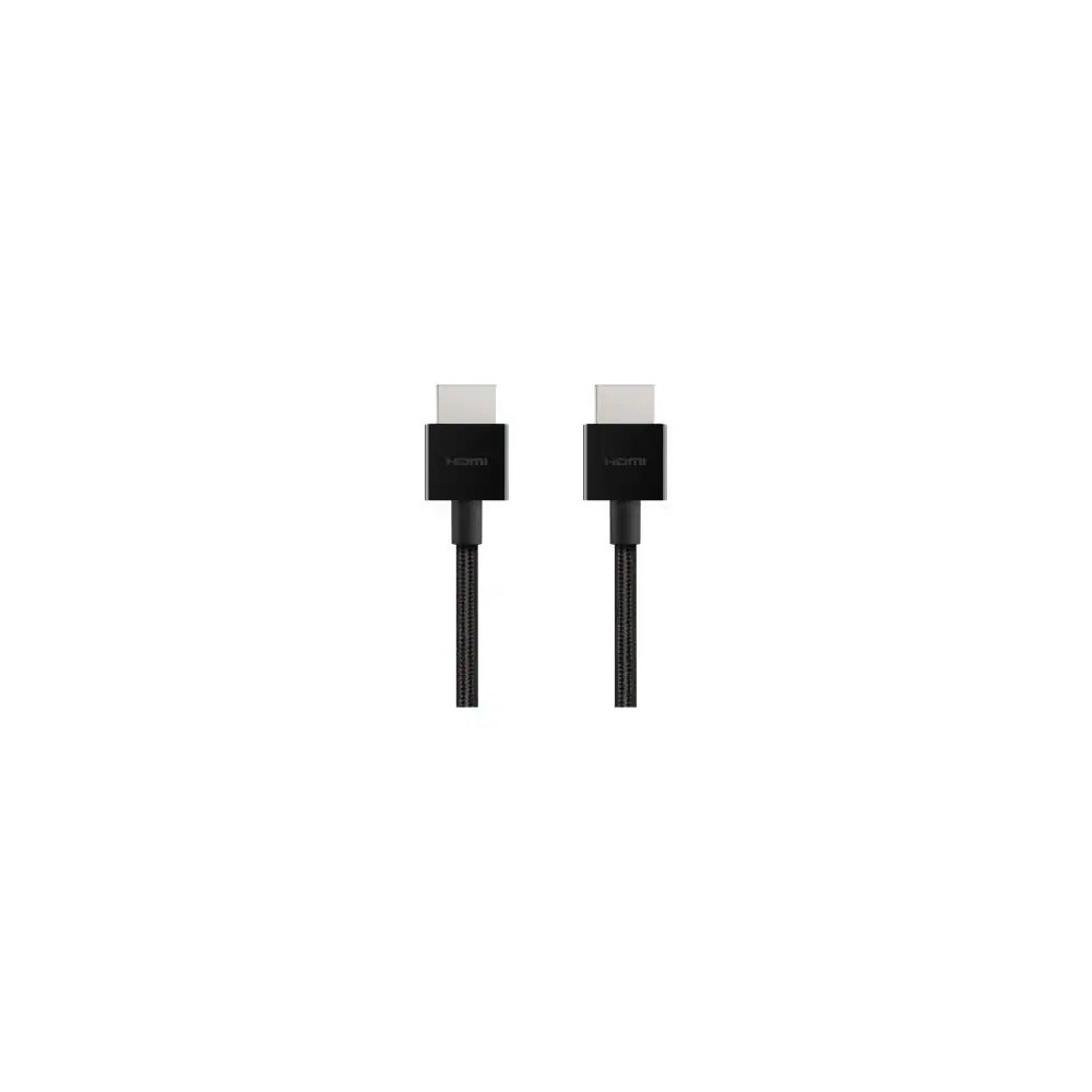 Belkin AV10176BT2M-BLK 2.01 m HDMI A/V Cable - Cable for Audio/Video Device, PlayStation 5, Xbox Series X, MacBook, Apple TV - First End: 1 x HDMI 2.1 Digital Audio/Video - Male - Second End: 1 x HDMI 2.1 Digital Audio/Video - Male - Supports up - Image 1