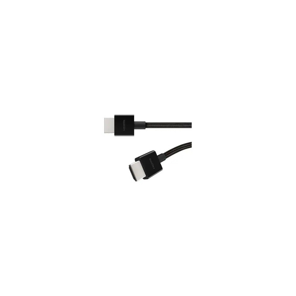 Belkin AV10176BT2M-BLK 2.01 m HDMI A/V Cable - Cable for Audio/Video Device, PlayStation 5, Xbox Series X, MacBook, Apple TV - First End: 1 x HDMI 2.1 Digital Audio/Video - Male - Second End: 1 x HDMI 2.1 Digital Audio/Video - Male - Supports up - Image 2