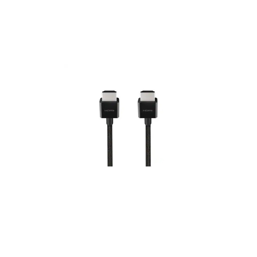 Belkin AV10176BT2M-BLK 2.01 m HDMI A/V Cable - Cable for Audio/Video Device, PlayStation 5, Xbox Series X, MacBook, Apple TV - First End: 1 x HDMI 2.1 Digital Audio/Video - Male - Second End: 1 x HDMI 2.1 Digital Audio/Video - Male - Supports up - Image 3