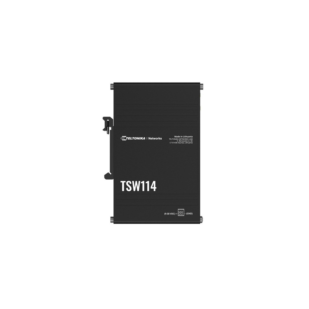 Teltonika TSW114000000 TSW114 Gigabit DIN Rail Ethernet Switch,Easy Mounting, 5x Gigabit Ethernet Ports with speeds of up to 1000 Mbps, PSU excluded - Image 1
