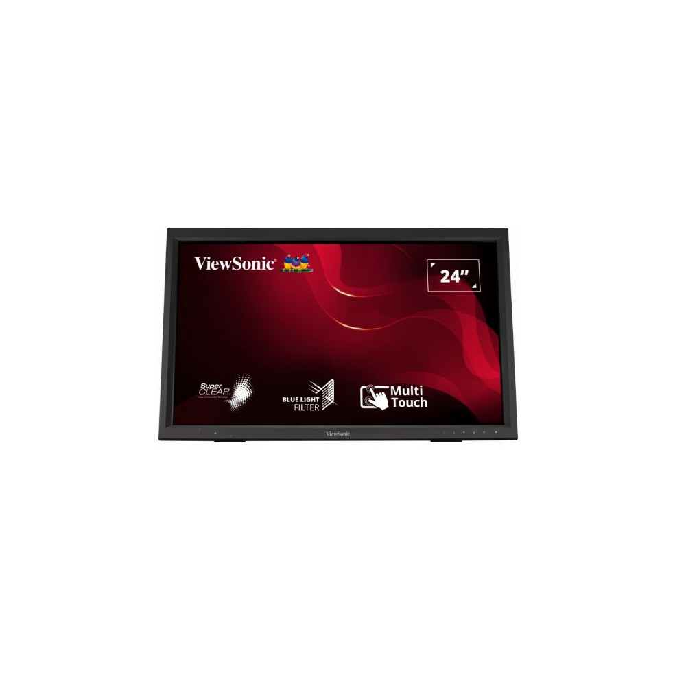 ViewSonic TD2423 24' IR 10 Point Touch Advanced Ergonomics, Magnetic Pen Holder, 40 degrees Tilt, 7H Hardness VESA 100, Glove, Multi OS Touch Monitor - Image 1