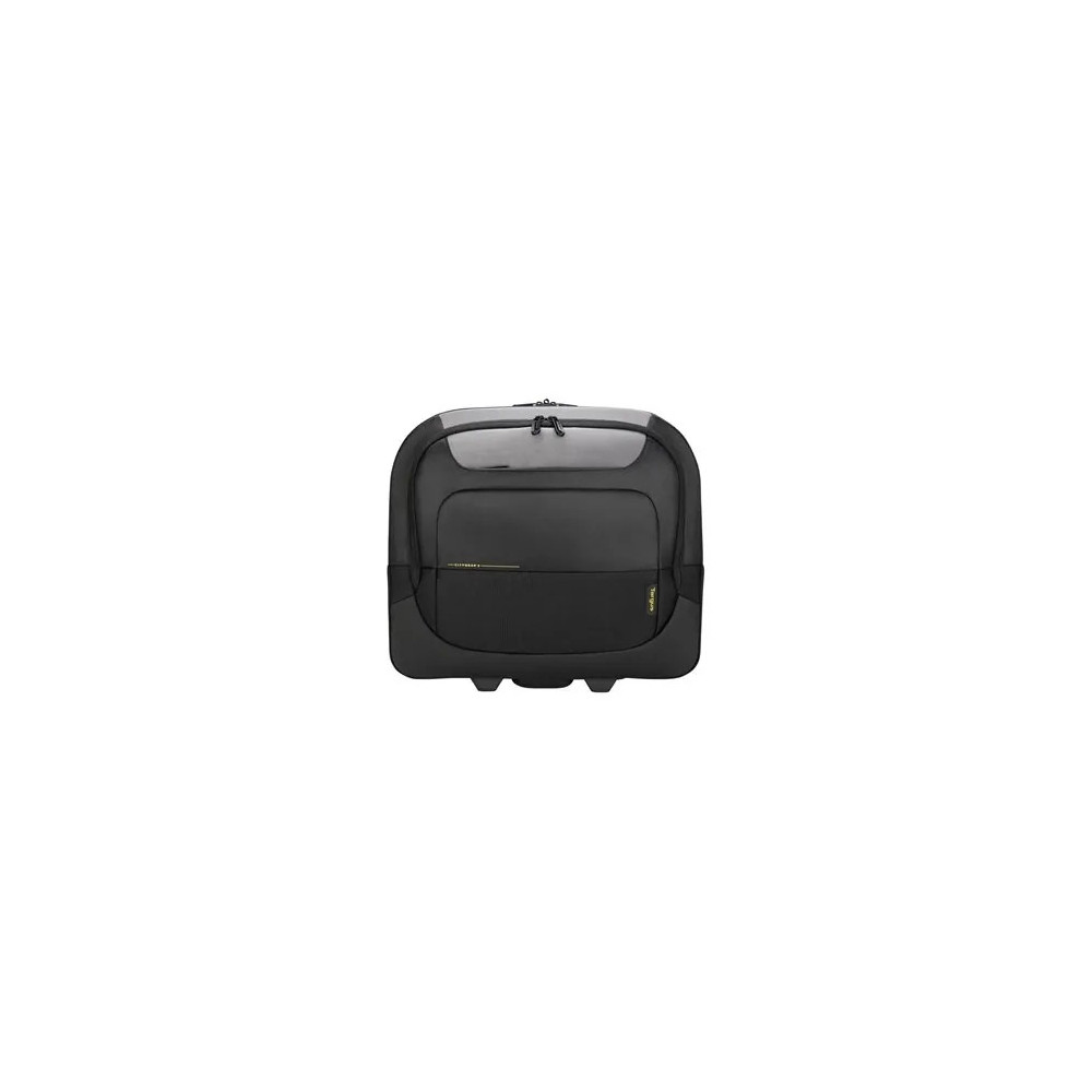 Targus TCG717GL CityGear Carrying Case (Roller) for 38.1 cm (15") to 43.9 cm (17.3") Notebook - Black, Grey - Shock Absorbing, Impact Resistant, Pressure Resistant - 1680D Polyester, Aluminium Body - Handle - 425 mm Height x 390 mm Width x 220 m - Image 1