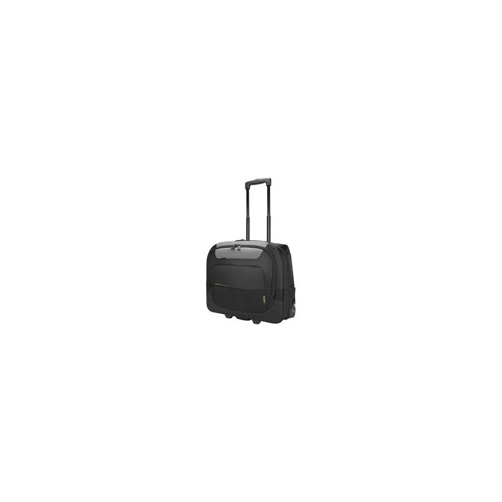Targus TCG717GL CityGear Carrying Case (Roller) for 38.1 cm (15") to 43.9 cm (17.3") Notebook - Black, Grey - Shock Absorbing, Impact Resistant, Pressure Resistant - 1680D Polyester, Aluminium Body - Handle - 425 mm Height x 390 mm Width x 220 m - Image 4