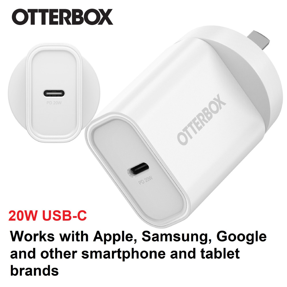 Otterbox 78-81352 20W USB-C (Type I) PD Fast Wall Charger - White , Compact, Drop Tested,Safe & Smart Charging,Best for Apple, 2 Years Warranty - Image 1
