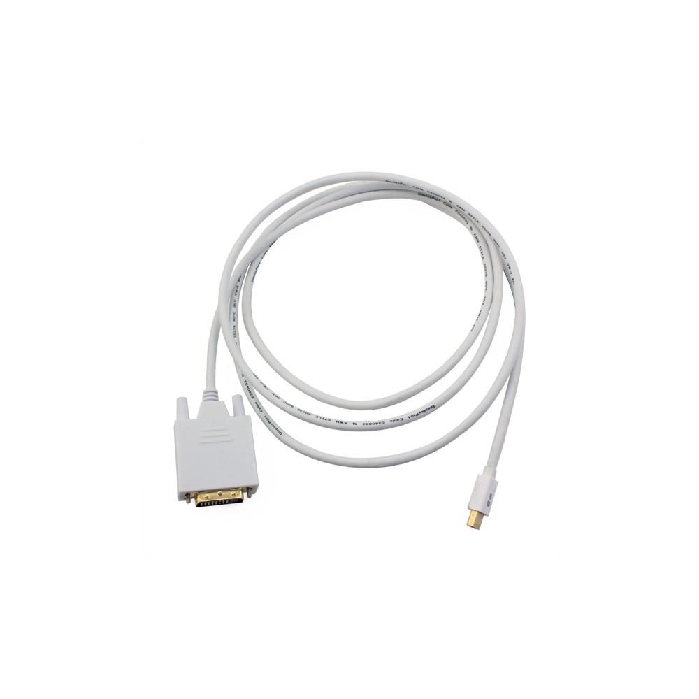 UGREEN 6957303814435 10443 Mini DP to DVI24+1 cable 1.5M-White - Image 1