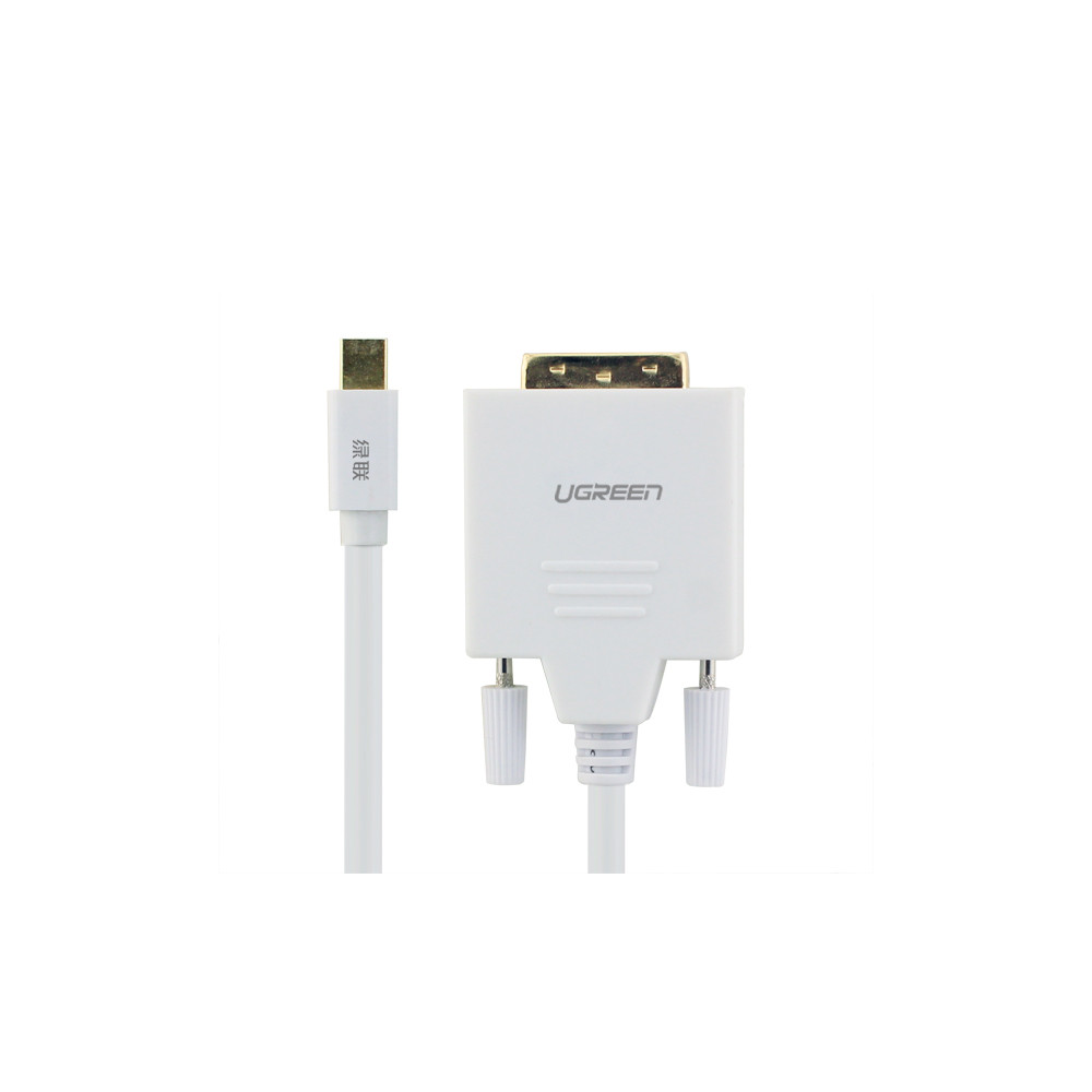 UGREEN 6957303814435 10443 Mini DP to DVI24+1 cable 1.5M-White - Image 2