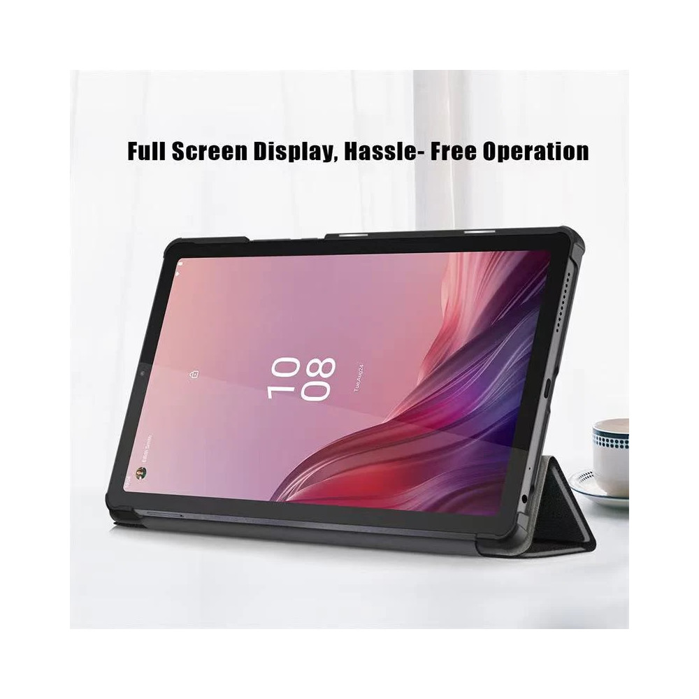 USP CFBLITABP Lenovo Idea Tab Pro (12.7') Folio Case Black - Anti-Scratch Microfiber Interior, PU Leather, Wear Resistant, Soft Touch, 5 Years Warranty - Image 1