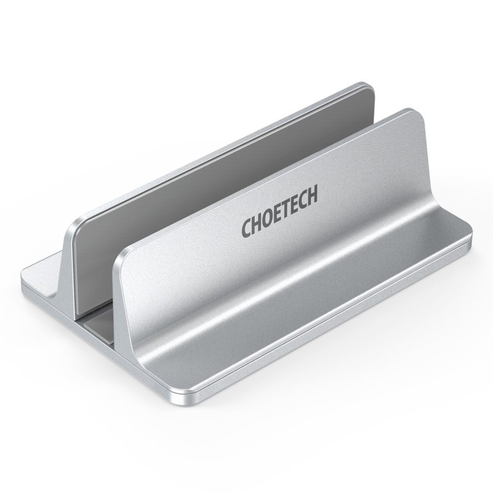 Choetech 6971824973204 H038-SL Desktop Aluminum Stand with Adjustable Dock Size, premium holder for All MacBook & tablet Silver - Image 2