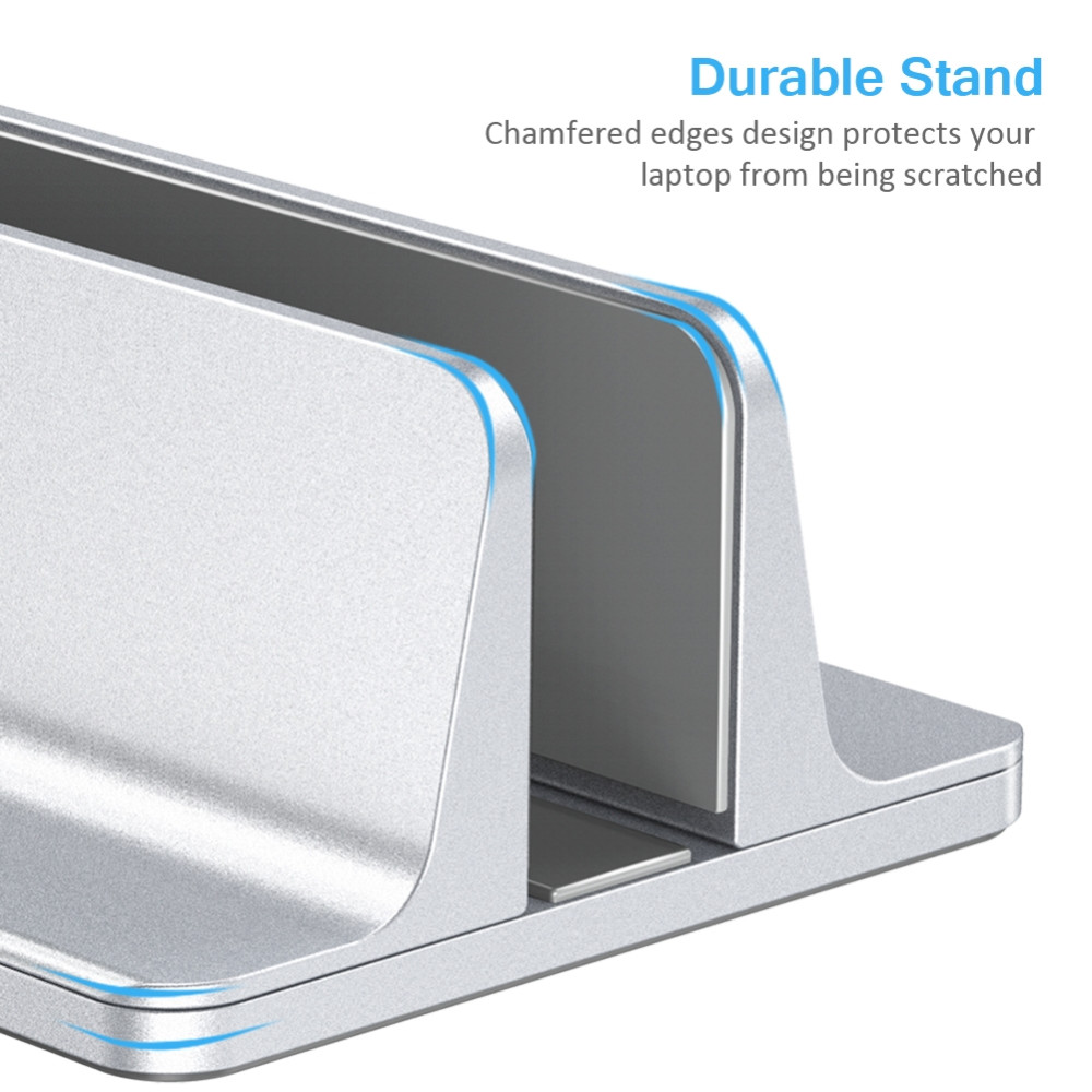 Choetech 6971824973204 H038-SL Desktop Aluminum Stand with Adjustable Dock Size, premium holder for All MacBook & tablet Silver - Image 6