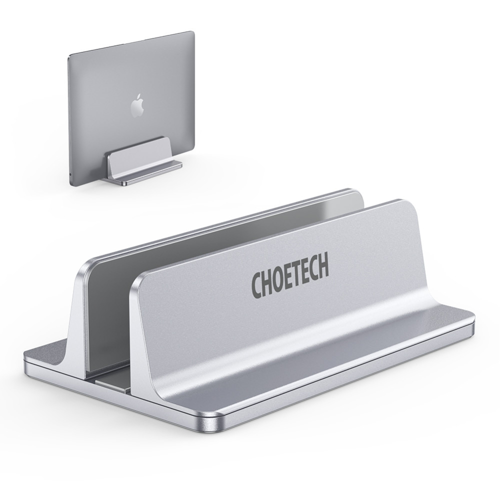 Choetech 6971824973204 H038-SL Desktop Aluminum Stand with Adjustable Dock Size, premium holder for All MacBook & tablet Silver - Image 9