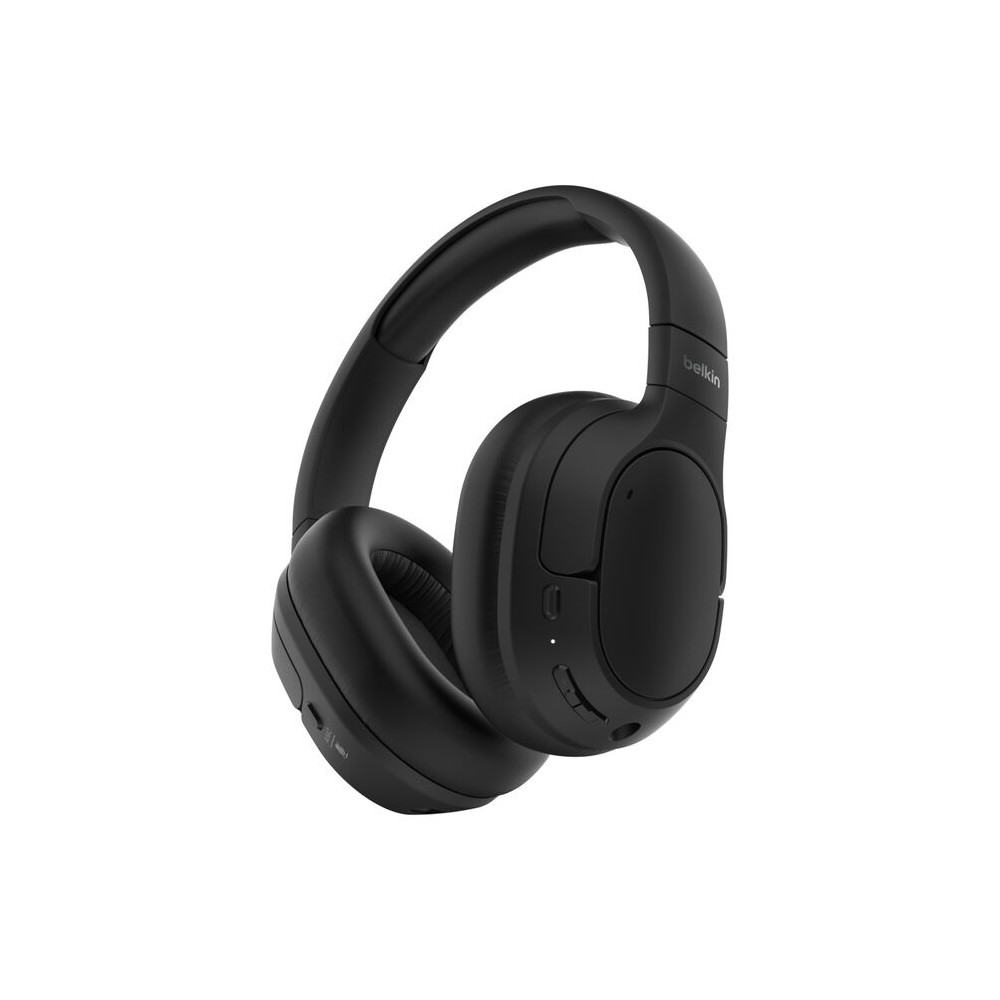 Belkin AUD008FQBK SoundForm Isolate Noise Cancelling Over-Ear Headphones - Black, 60 hrs Battery, Hybric ANC, BT 5.4 Multipoint, 2 Years Warranty - Image 1