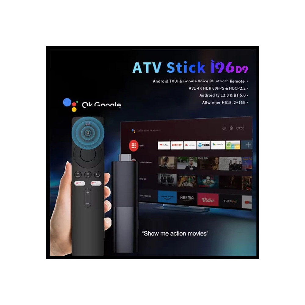 Topleo 5712447632564 iM TV Smart 4K Android 12 TV Stick - Image 4