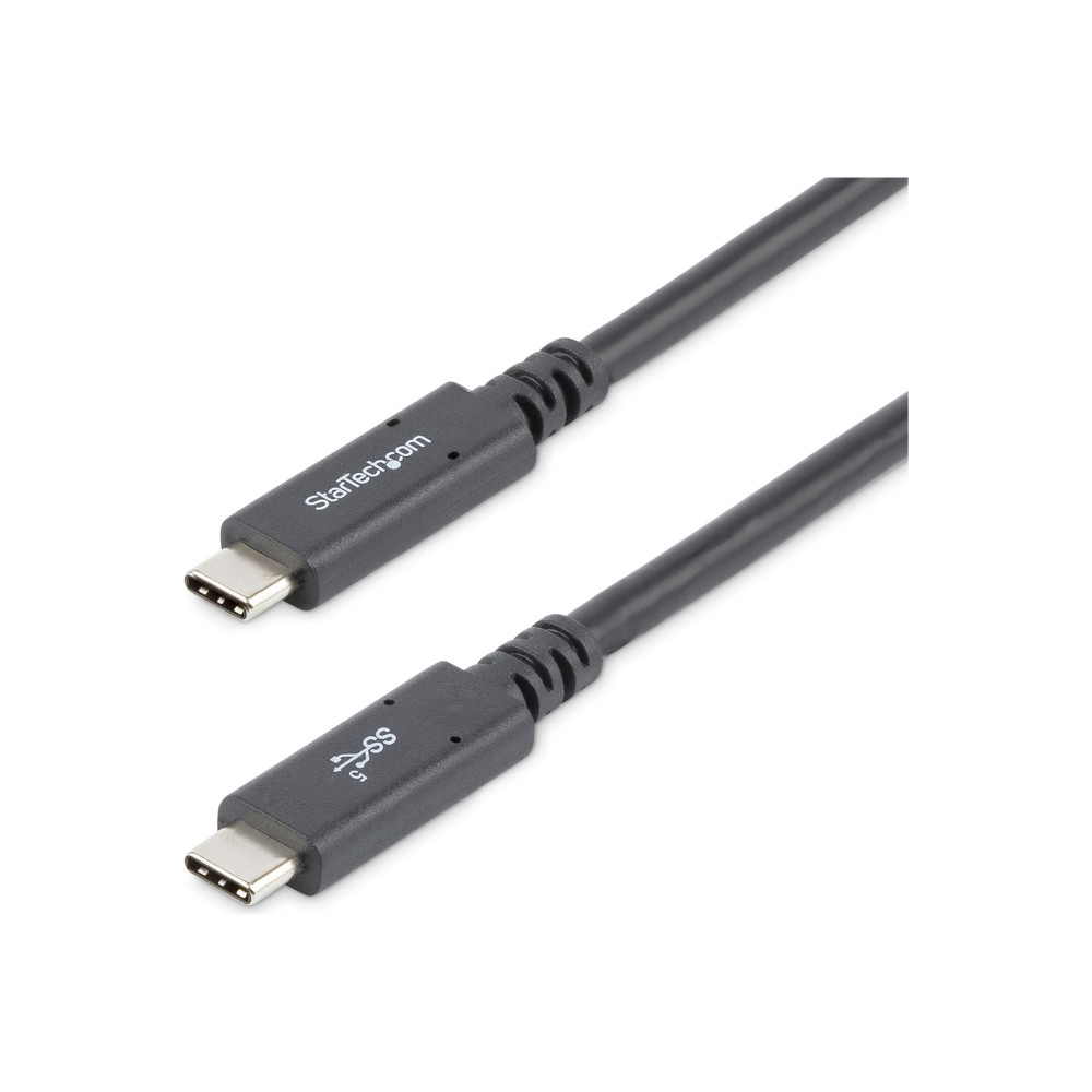 StarTech USB315C5C6 1.8M USB-C 3.0 CABLE, 5A PD, TB3 COMPATIBLE, BLACK, 2YR - Image 2