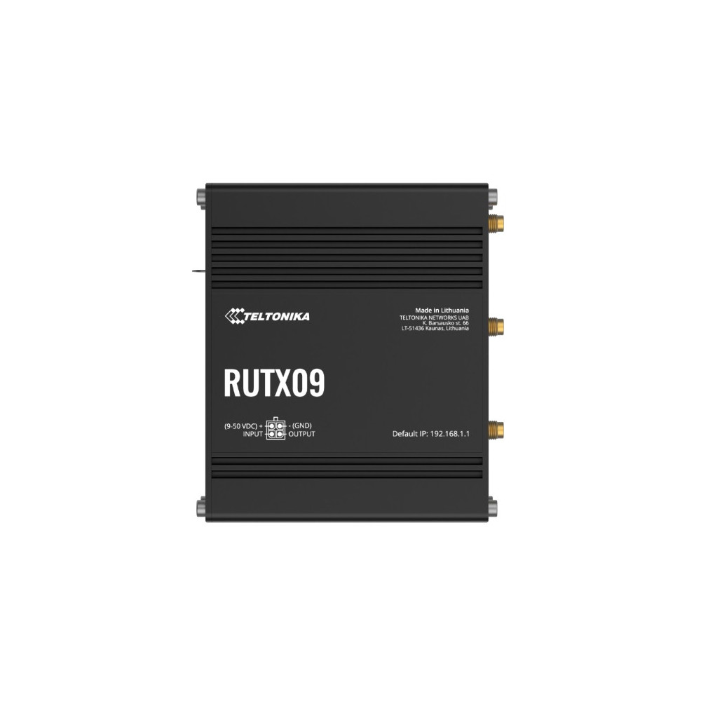 Teltonika RUTX09200300 RUTX09 Industrial Cellular Router, 4G LTE CAT 6, Dual SIM, Instant LTE Failover, Gigabit Ethernet, PSU included - Image 1