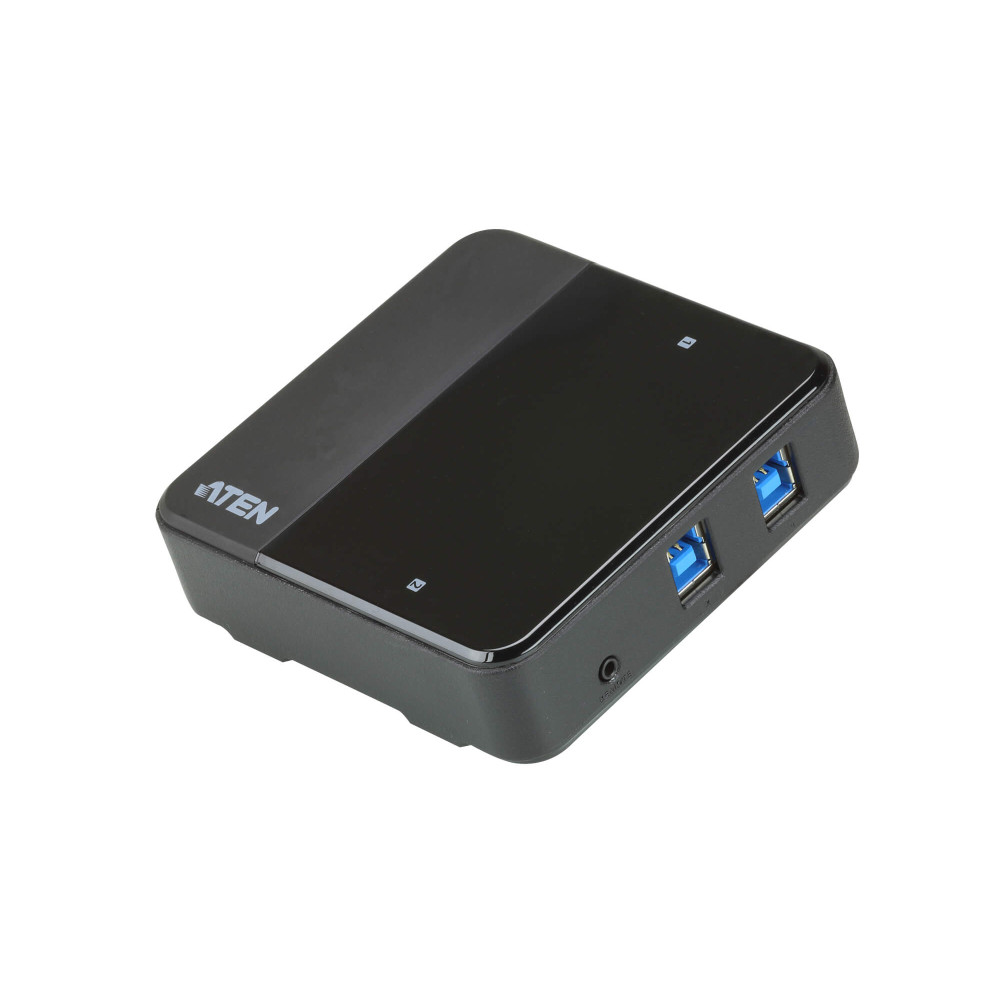 Aten US3324-AT Peripheral Switch 2x4 USB 3.1 Gen1, 2x PC, 4x USB 3.1 Gen1 Ports, Remote Port Selector, Plug and Play - Image 1