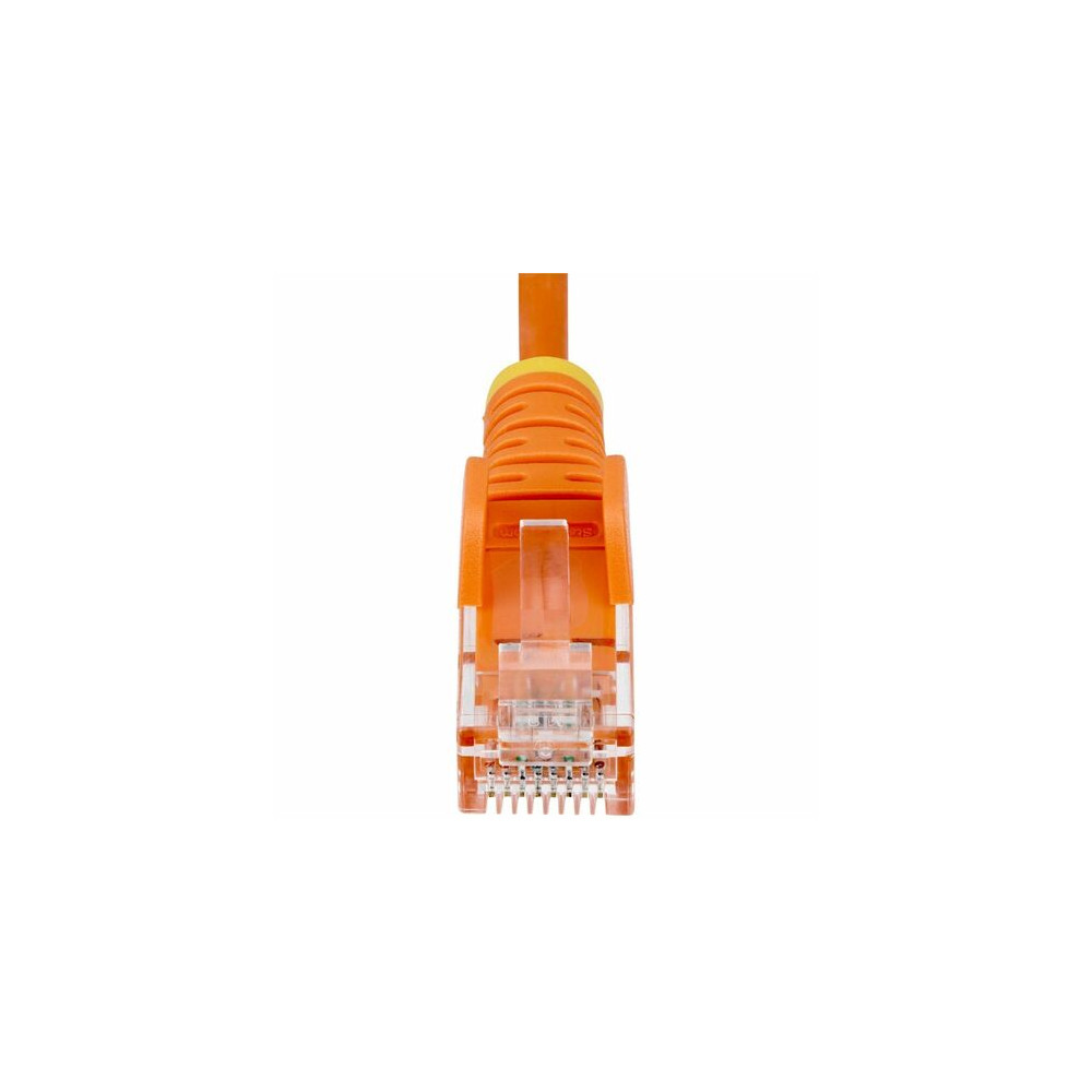 StarTech N6PAT5MORS 5m Orange Slim CAT6 Ethernet Cable, Snagless RJ45, UTP, LSZH, 28AWG Pure Bare Copper, Slim Network Patch Cord - Slim UTP Cat6 Cable supports 10Gbps and 100W PoE; Ideal for crowded installations; 36% slimmer for improved airf - Image 11