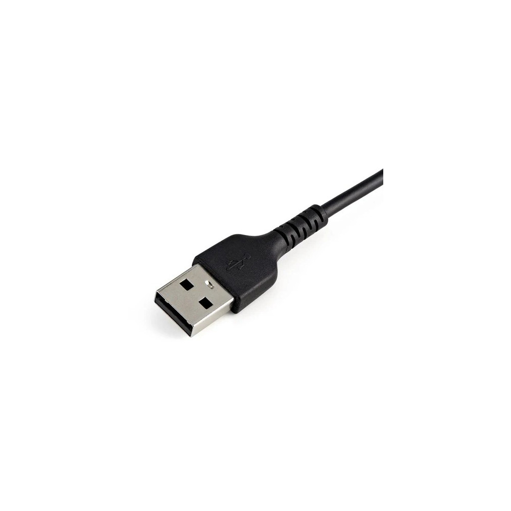 StarTech RUSBLTMM30CMB 30cm (12inch) Durable Black USB-A to Lightning Cable - Heavy Duty Rugged Aramid Fiber USB Type A to Lightning Charger/Sync Power Cord - Apple MFi Certified iPad/iPhone 12 - Image 4
