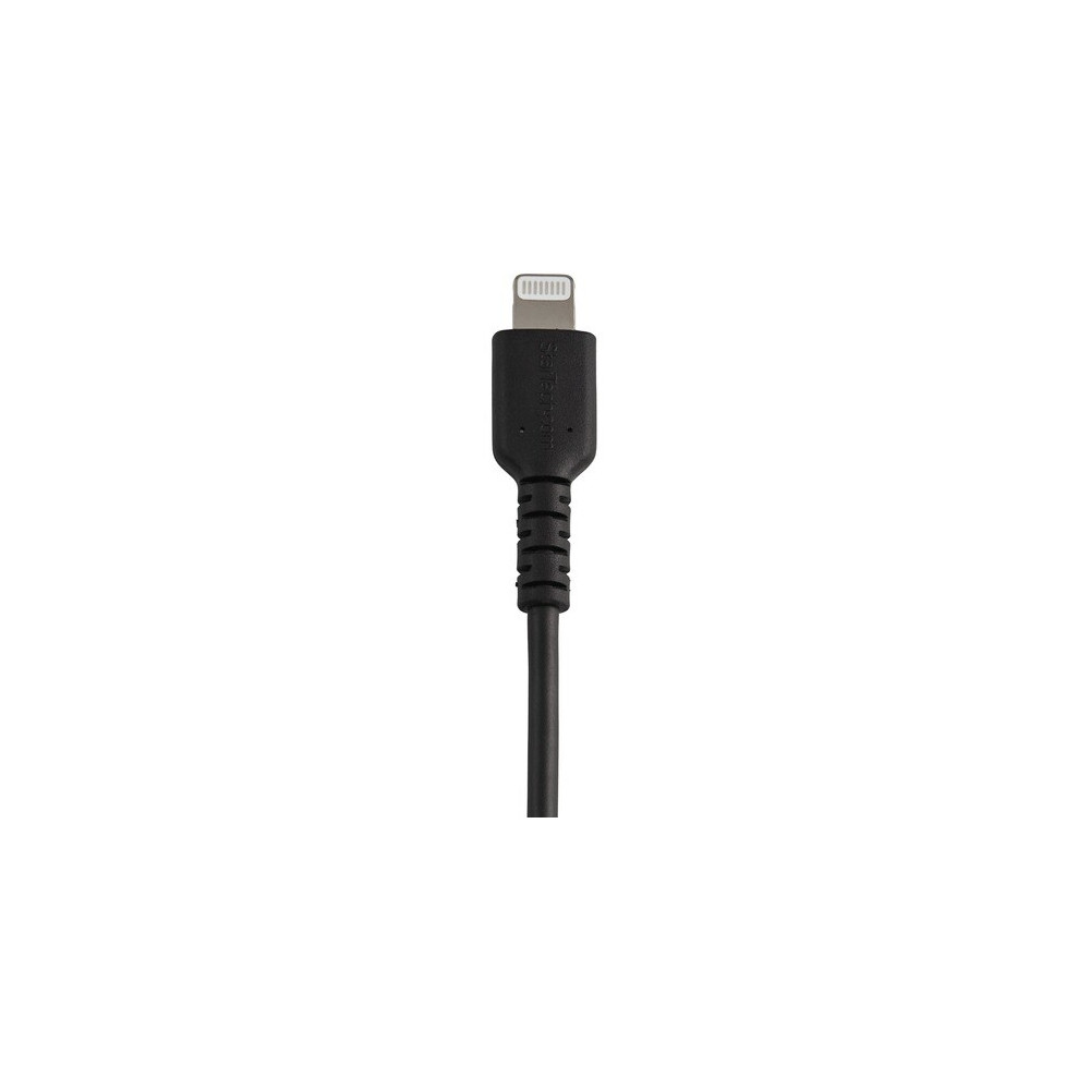 StarTech RUSBLTMM30CMB 30cm (12inch) Durable Black USB-A to Lightning Cable - Heavy Duty Rugged Aramid Fiber USB Type A to Lightning Charger/Sync Power Cord - Apple MFi Certified iPad/iPhone 12 - Image 5