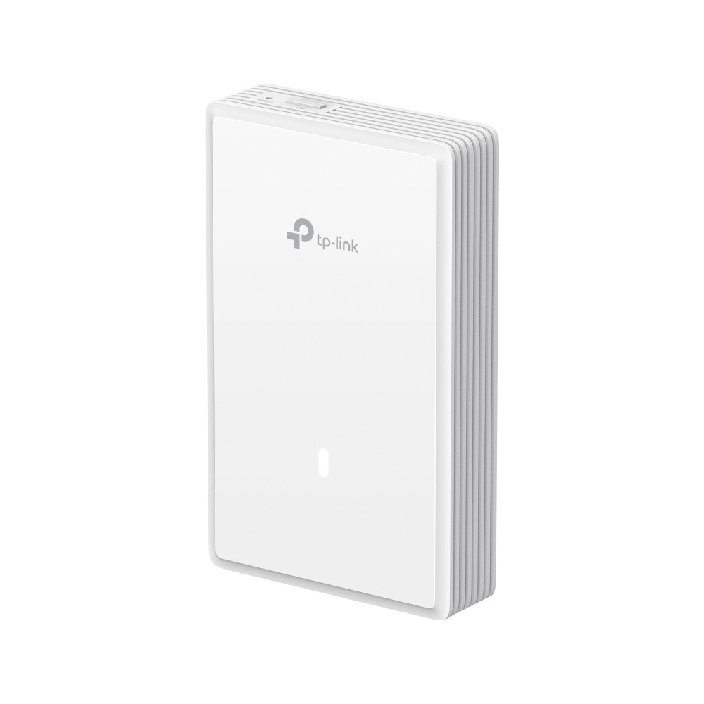 TP-LINK EAP725-WALL OMADA BE3600 WI-FI 7 DUAL-BAND WALL PLATE ACCESS POINT, 2.5G(2), GbE(2), POE, 5YR - Image 1