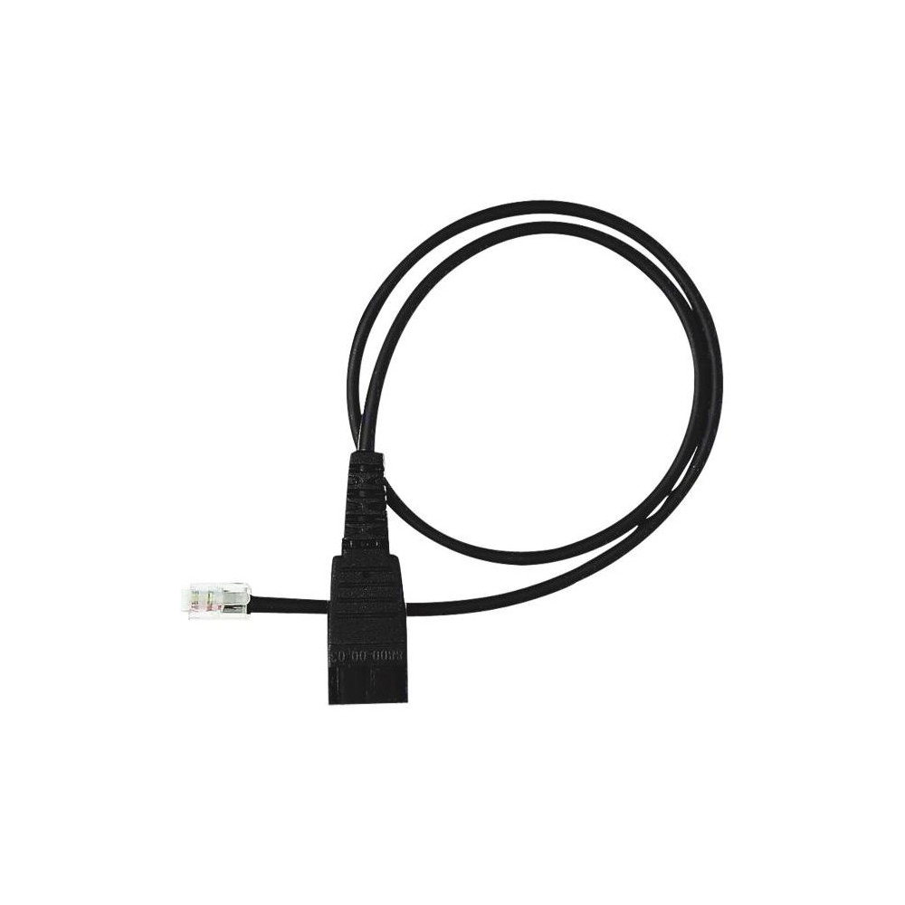 Yealink QD-RJ9-CORD , QD to RJ Cord for YHS36/YHS34/YHS34 Lite, Quick Disconnect (QD) to RJ9 converter for YHS34, YHS34 Lite, and YHS36 - Image 1