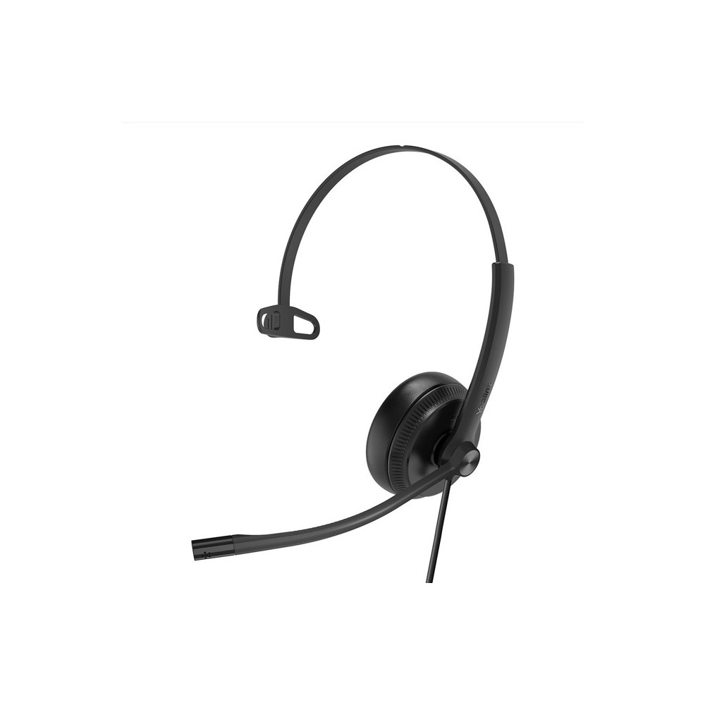Yealink UH34-SE-M-MS UH34SE Teams Certified Wideband Noise Cancelling Headset, USB and 3.5mm Jack, Controller with Teams Button, Mono, Ultra Lightweight Design - Image 1