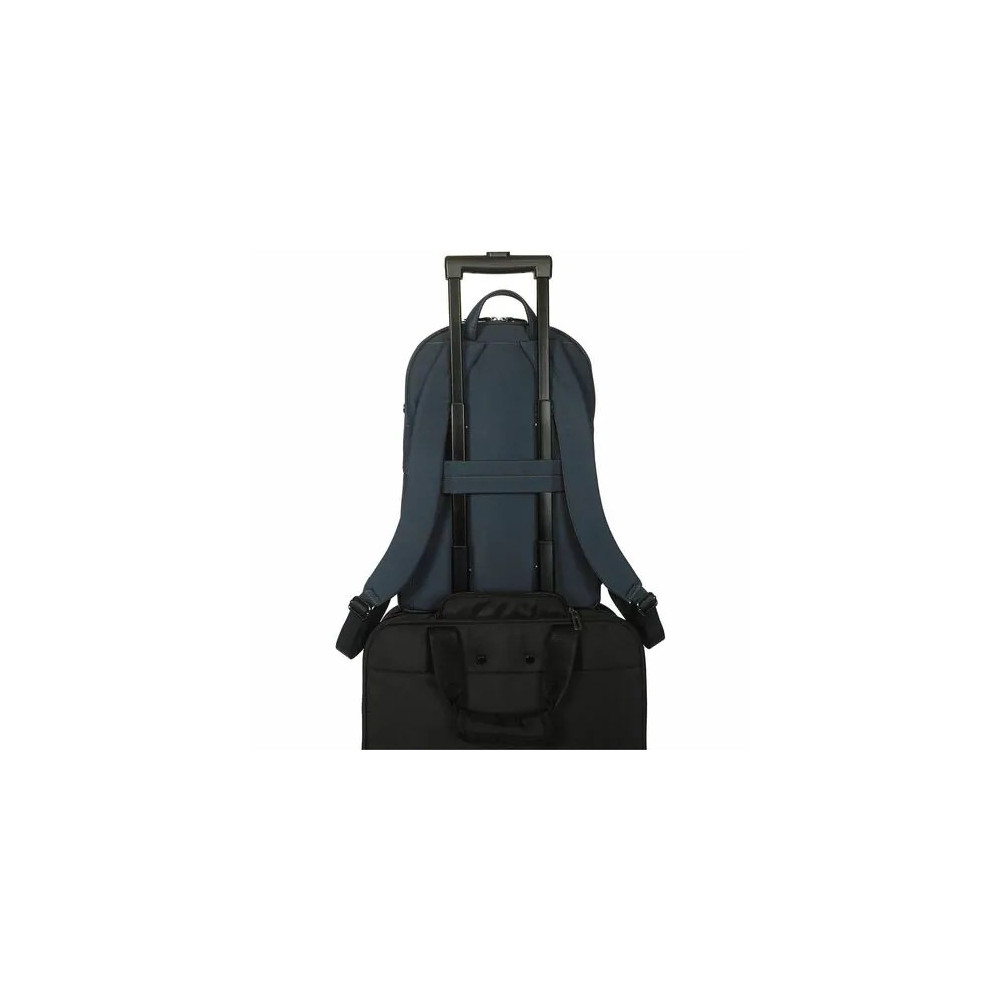 Targus TBB65002GL Avila Carrying Case (Backpack) for 38.1 cm (15") to 40.6 cm (16") Notebook - Midnight Blue - Water Resistant, Weather Resistant - Vegan Leather, Fabric, Plastic Body - Shoulder Strap, Handle, Trolley Strap - 1181.1 mm Height x - Image 11