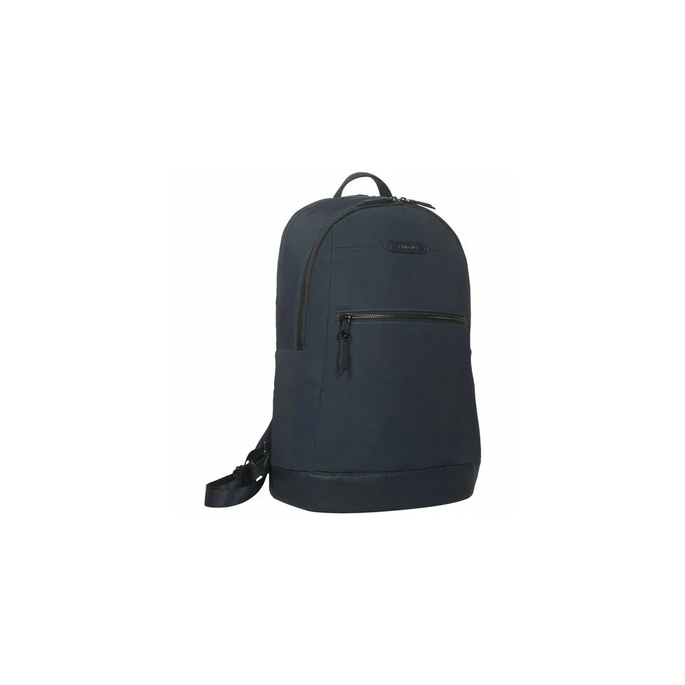Targus TBB65002GL Avila Carrying Case (Backpack) for 38.1 cm (15") to 40.6 cm (16") Notebook - Midnight Blue - Water Resistant, Weather Resistant - Vegan Leather, Fabric, Plastic Body - Shoulder Strap, Handle, Trolley Strap - 1181.1 mm Height x  - Image 3