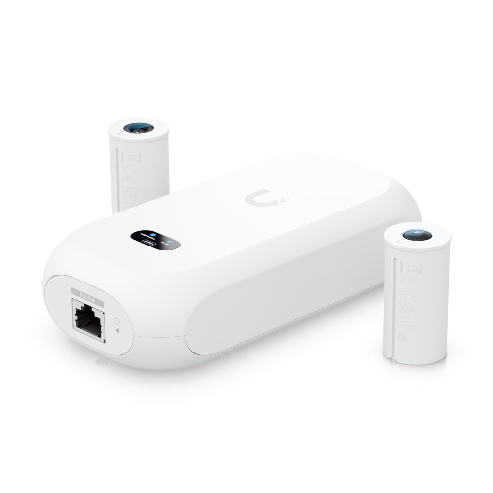 Ubiquiti UVC-AI-THETA Camera 8MP Wide Angle Lens (97.5˚ H), 12MP Fisheye 360˚ Lens, Colour LCM Display For Device Status Monitoring - Image 1