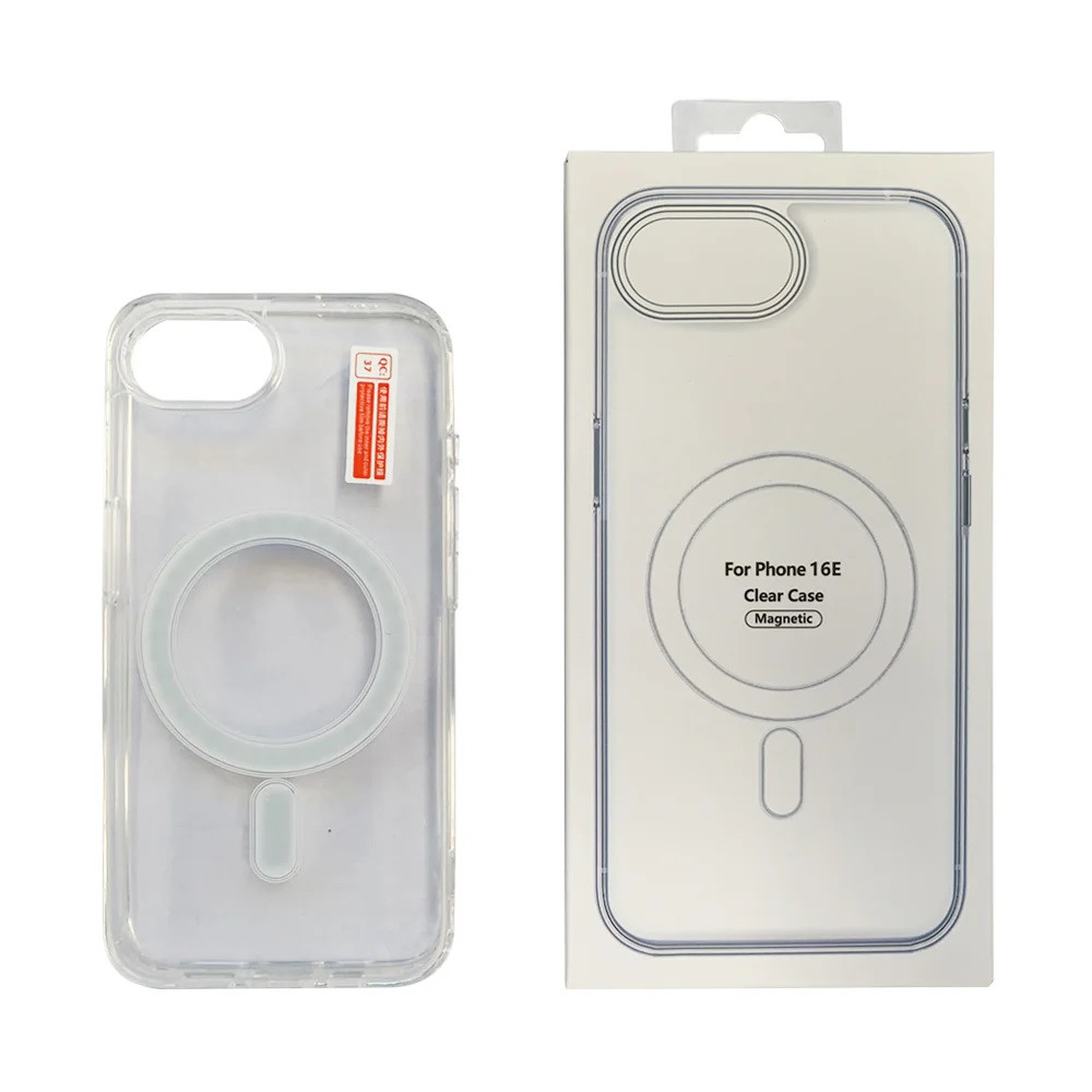 USP 6976552043359 Apple iPhone 17e / iPhone 16e (6.1') Clear Case with MagSafe - Built-in magnets, Scratch Resistant, Crystal Clear,Shockproof, 5 Years Warranty - Image 1