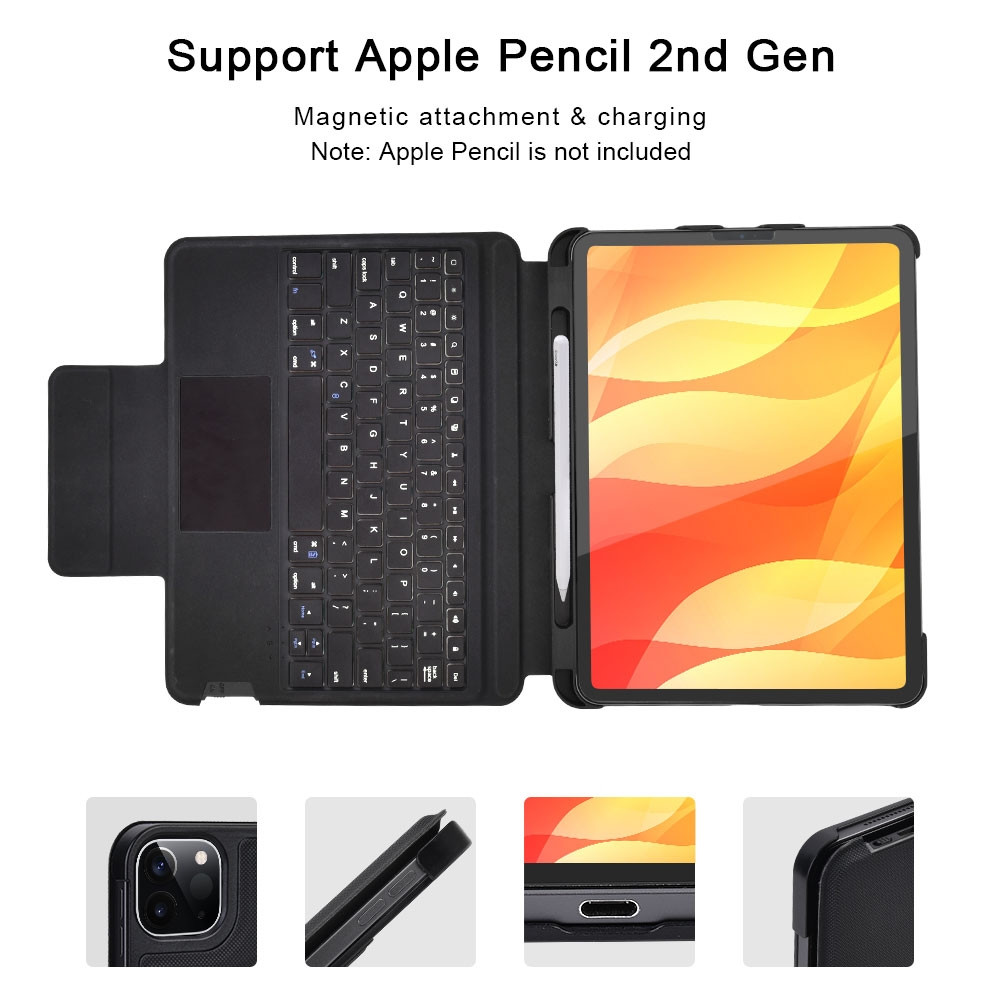 Choetech 6971824976434 BH-012 Wireless KBCase with Touchpad for iPad 11" (2018 & 2020) - Image 5