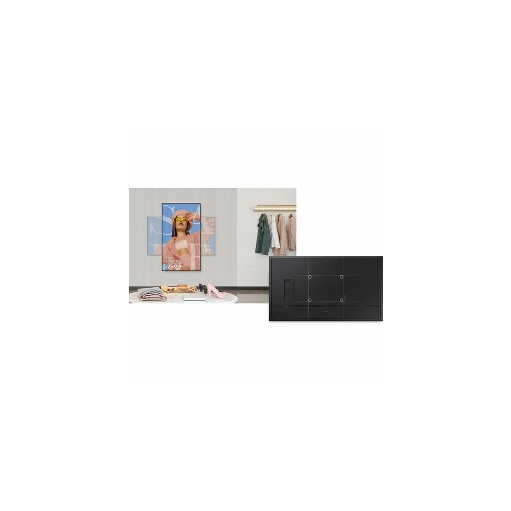 Samsung LH85QMCEBGCXXY (QMC) PRO DISPLAY, 85" UHD, 500NITS, HDMI(3), LAN/WIFI, SPK, PORT/LAND, 24H/7D, 3Y