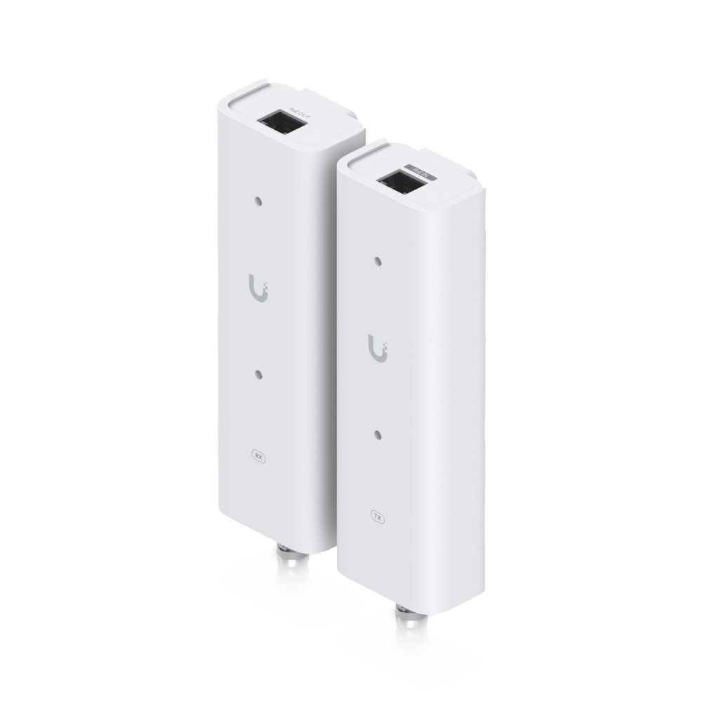 Ubiquiti UACC-RETROFIT-POE-2WIRE Pair of extenders that extends PoE over twisted-pair or coaxial cables, ideal for retrofit scenarios. - Image 1