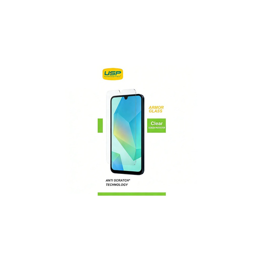 USP SPPSAMA17 Samsung Galaxy A17 5G/ A16 5G/ A26 5G (6.7') Armor Glass Screen Protector - 9H Hardness, Scratch-Resistance, 5 Years Warranty - Image 1