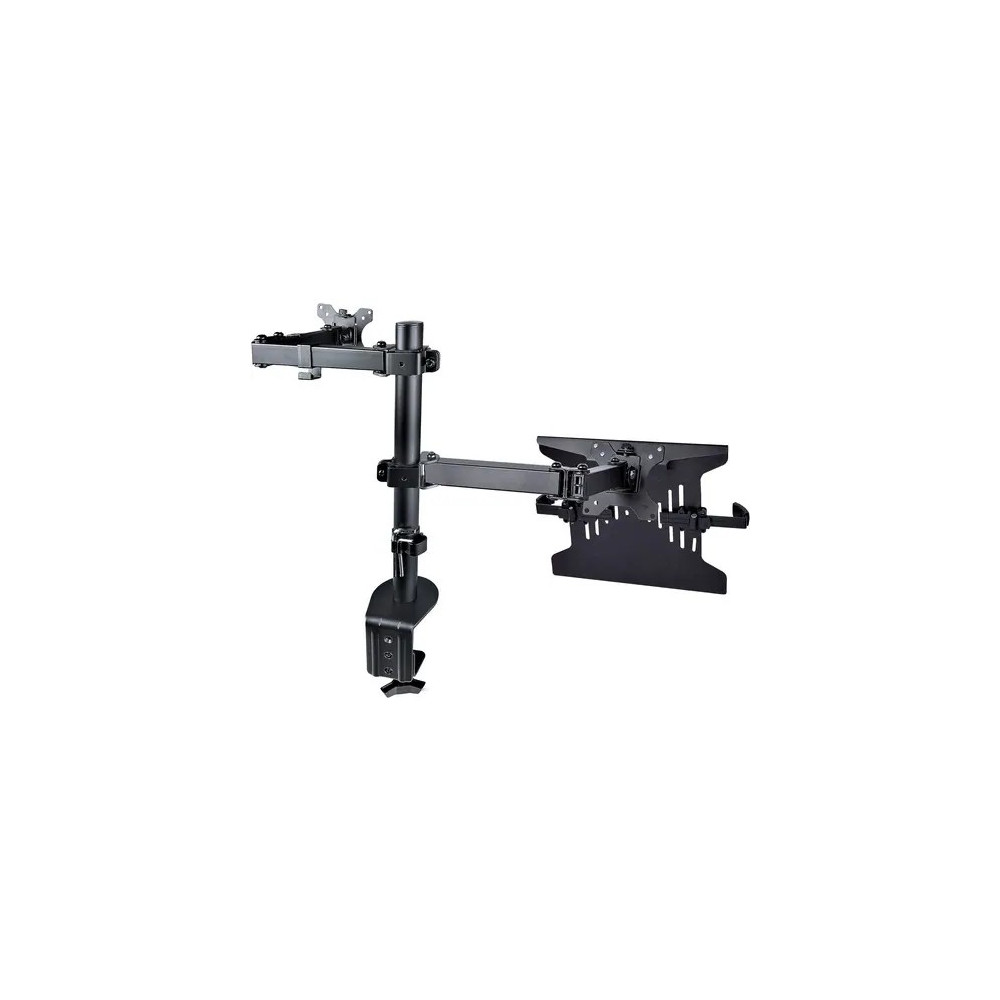 StarTech A2-LAPTOP-DESK-MOUNT Monitor Arm with VESA Laptop Tray, For a Laptop & Single Display up to 32" (17.6lb/8kg), Adjustable Desk Laptop Arm Mount - This black monitor and laptop mount for desk allows fixing a laptop on the VESA laptop tray - Image 5