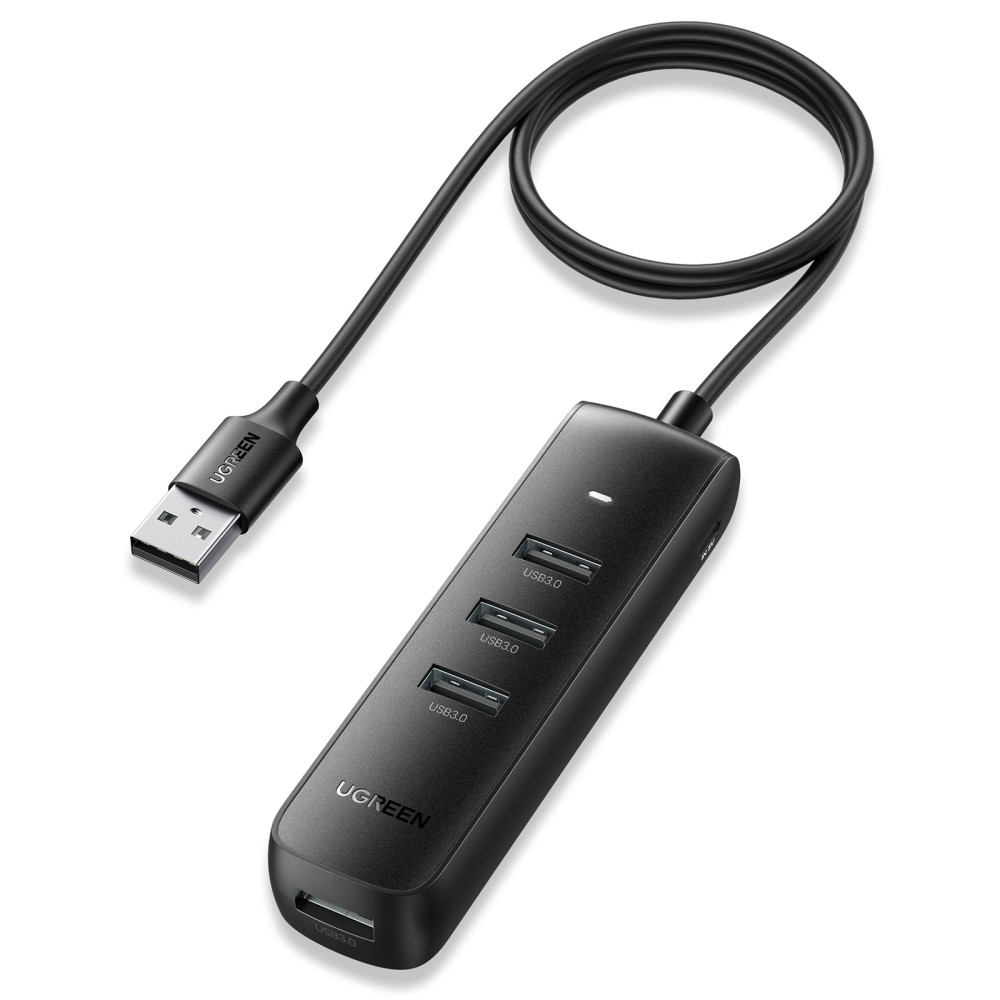 UGREEN 6957303886579 80657 USB 3.0 5Gbps HUB 4 Ports 1M cable - Black - Image 6