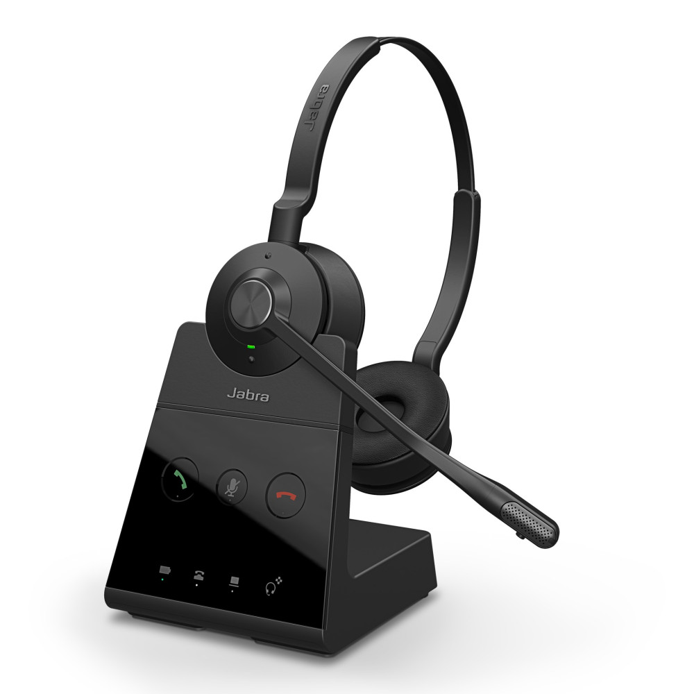 Jabra 9659-553-117 Engage 65 SE Stereo wireless headsets Up to 150 meters DECT wireless range, Talk-time Up to 13 hours, Busylight Advanced noise cancel - Image 1