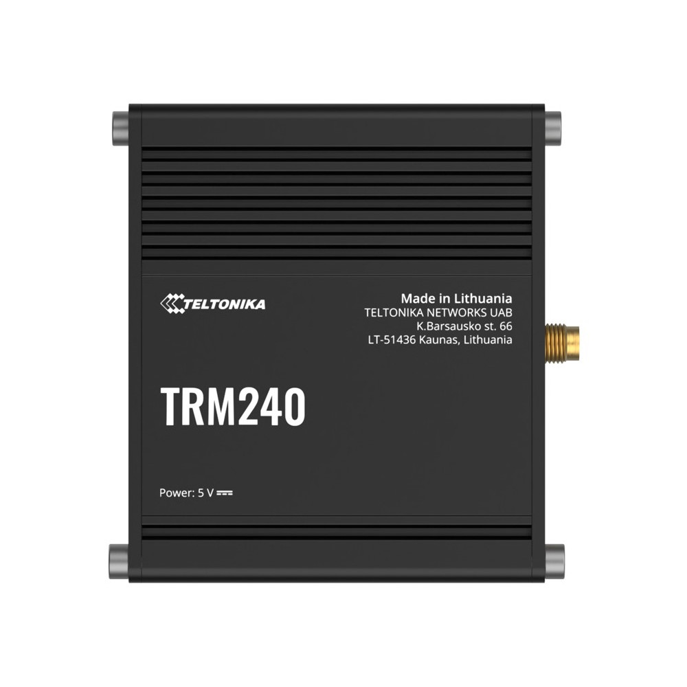 Teltonika TRM240100000 TRM240 Industrial Cellular Modem, 4G/LTE (Cat 1), USB LTE Cat 1 Modem with a Rugged Housing and External Antenna Connector, PSU excluded - Image 1