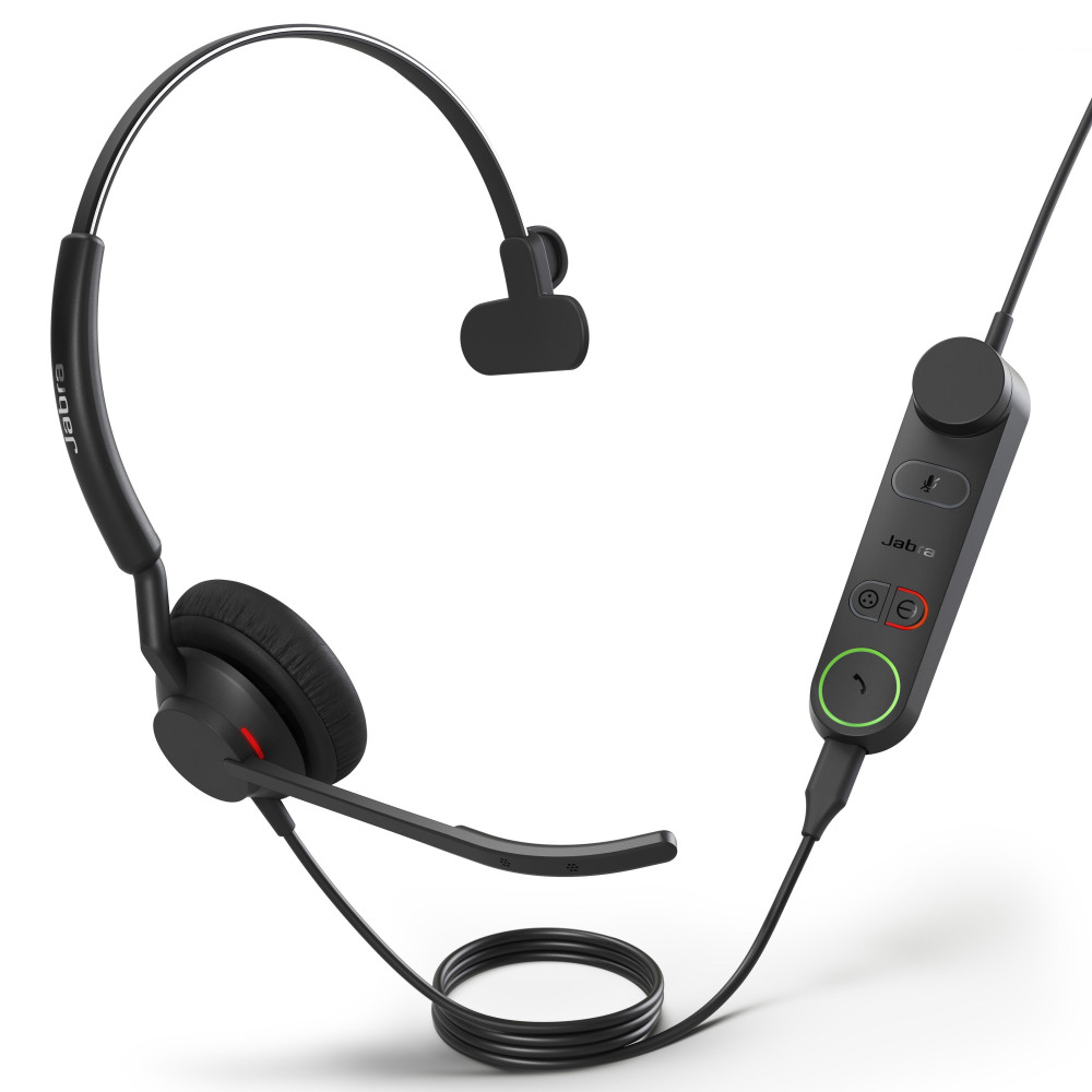 Jabra 5093-299-2269 Engage 50 II Mono UC Corded USB-C/A Headset, Best Headset for Clear Customer Calls Ultra-Lightweight Hearing Protection Smartringer Busylight - Image 1