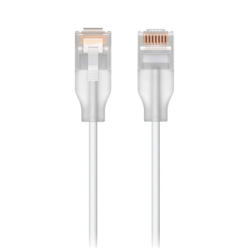 Ubiquiti UACC-CABLE-PATCH-EL-2M-W UniFi Etherlighting Patch Cable Length 2M Nano-thin Patch Cable With 2.5 GbE Support Designed sShow Etherlighting Effects. - Image 1