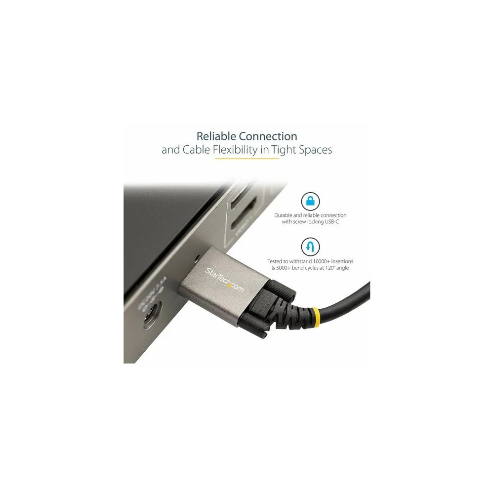 StarTech USB31CCSLKV50CM USB C TO C GEN 2 10GBPS SIDE SCREWS LOCKING TYPE 50CM V - Image 5
