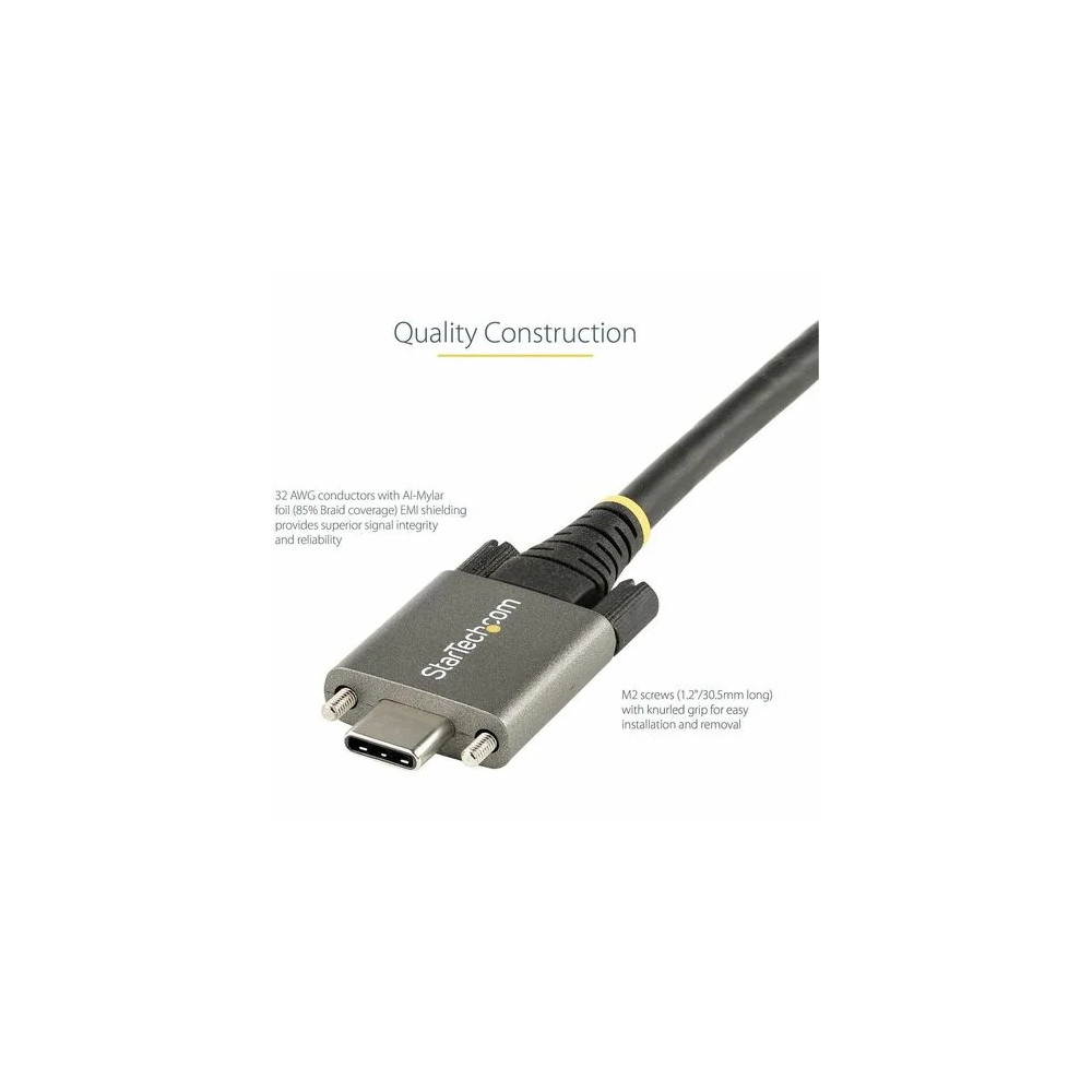 StarTech USB31CCSLKV50CM USB C TO C GEN 2 10GBPS SIDE SCREWS LOCKING TYPE 50CM V - Image 6