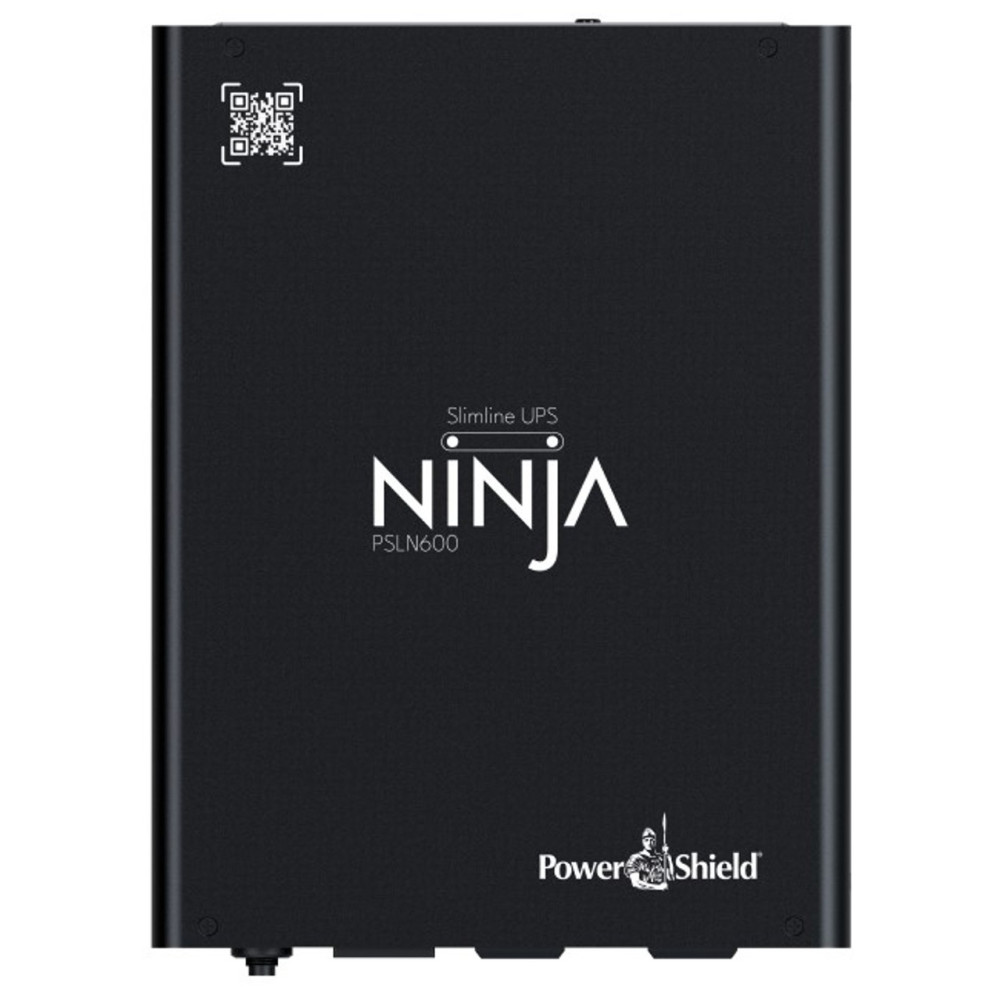 PowerShield PSLN600 Ninja Slimline 600VA UPS, LiFePO4, 2x IEC Outputs, Lithium-iron Phosphate, DIN Rail Mount, Silent Operation, 5 Yr Warranty - Image 1